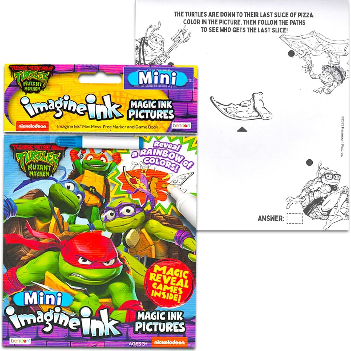 Conjunto de 12 Libros de Colorear TMNT Imagine Ink - Sin Desorden
