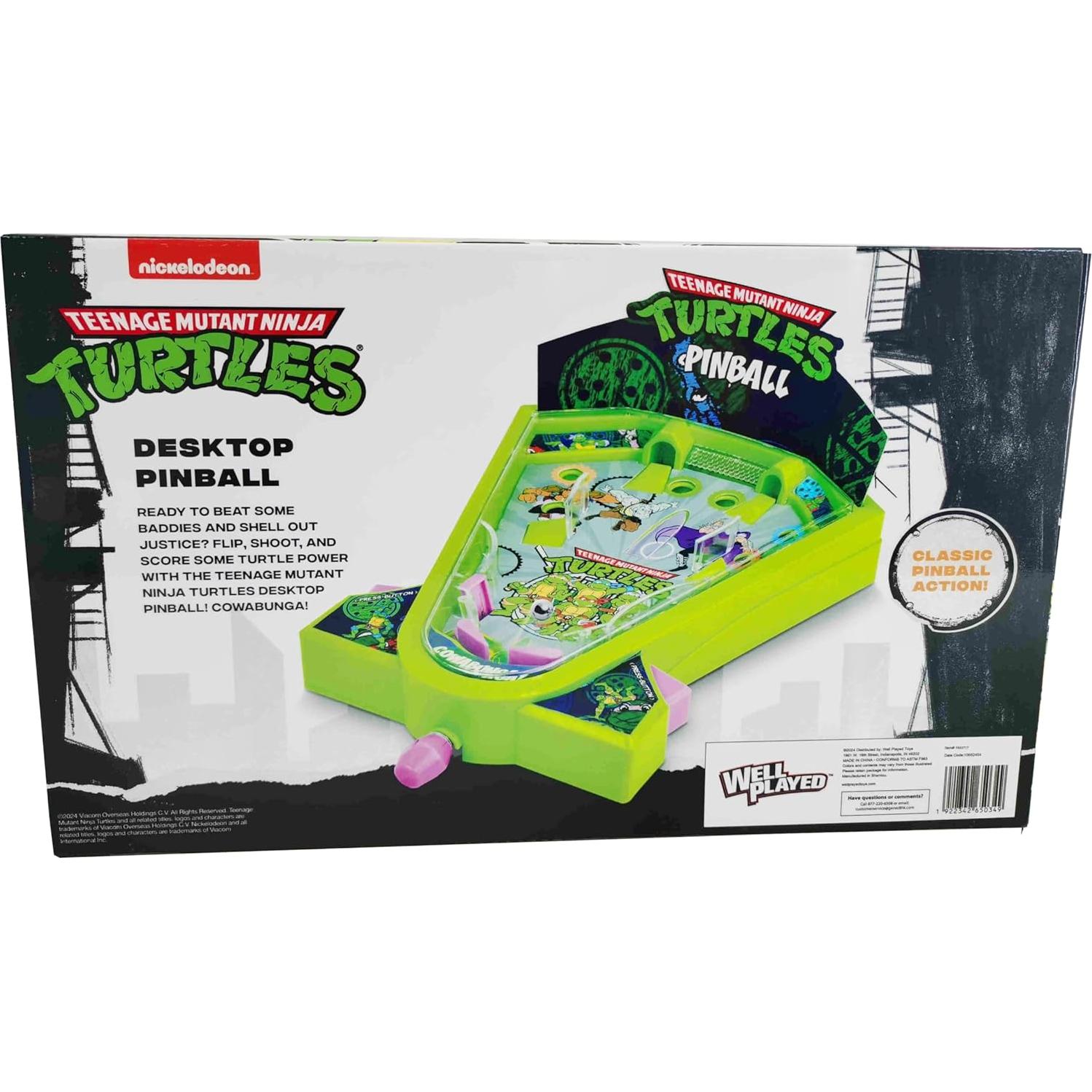 Máquina de Pinball Tortugas Ninja Well Played - Juego Compacto