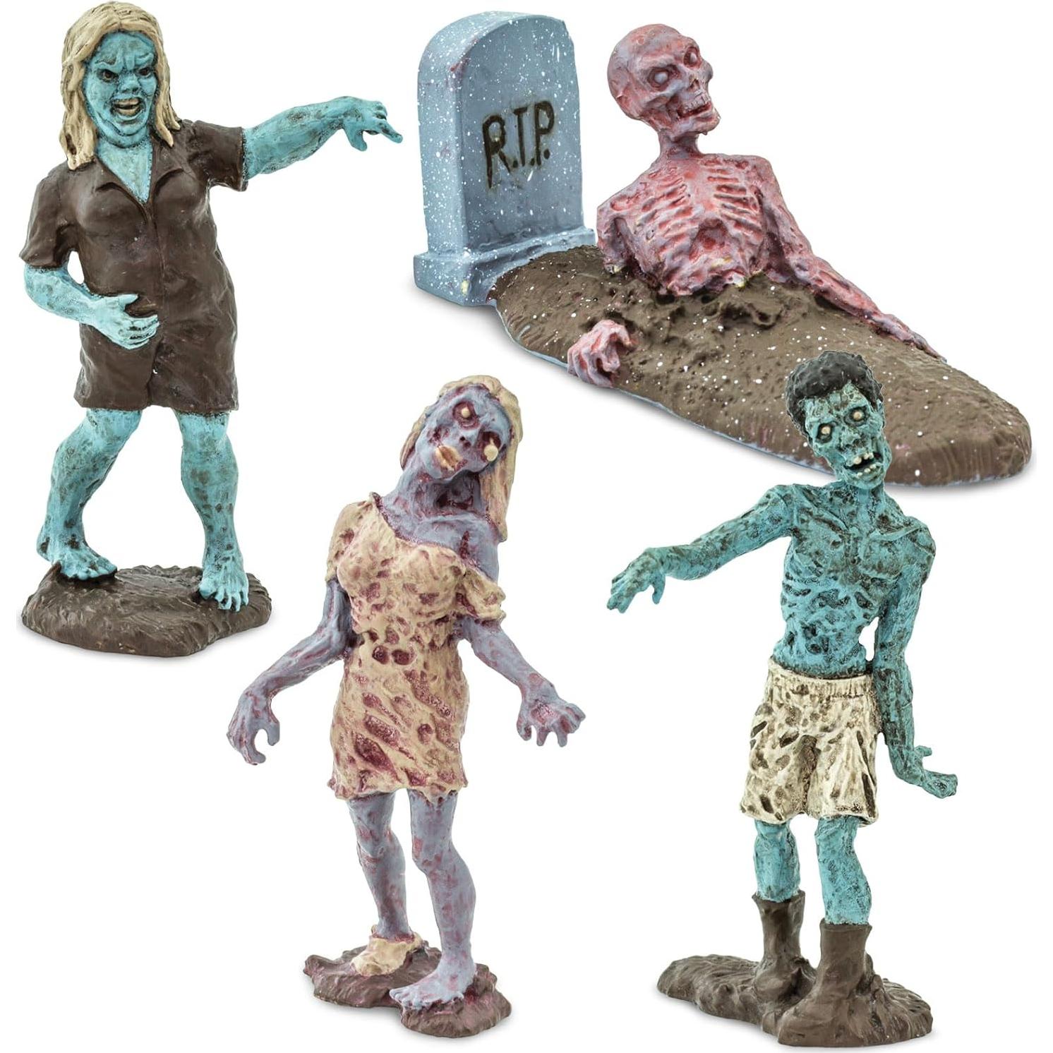 Figuras de Zombie Safari Ltd Super TOOB - 12 Miniaturas para Halloween