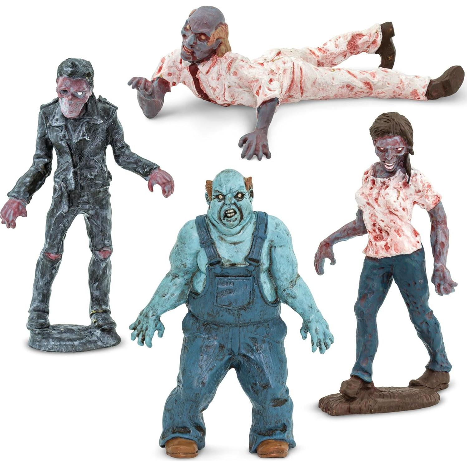 Figuras de Zombie Safari Ltd Super TOOB - 12 Miniaturas para Halloween