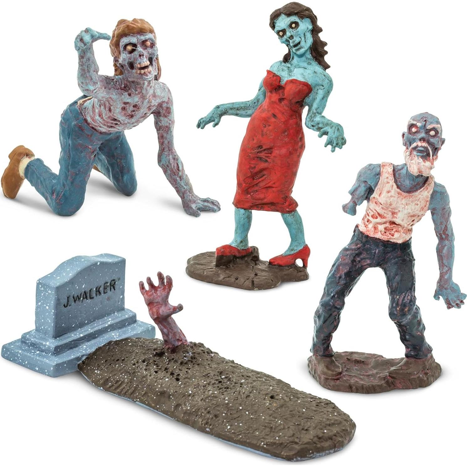 Figuras de Zombie Safari Ltd Super TOOB - 12 Miniaturas para Halloween
