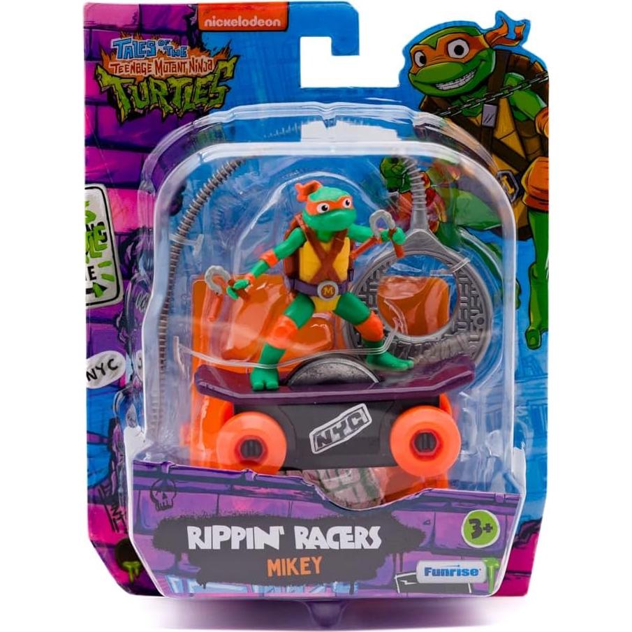 Juguete Patineta Tortugas Ninja Mikey con Rampa 5.7x7.6cm