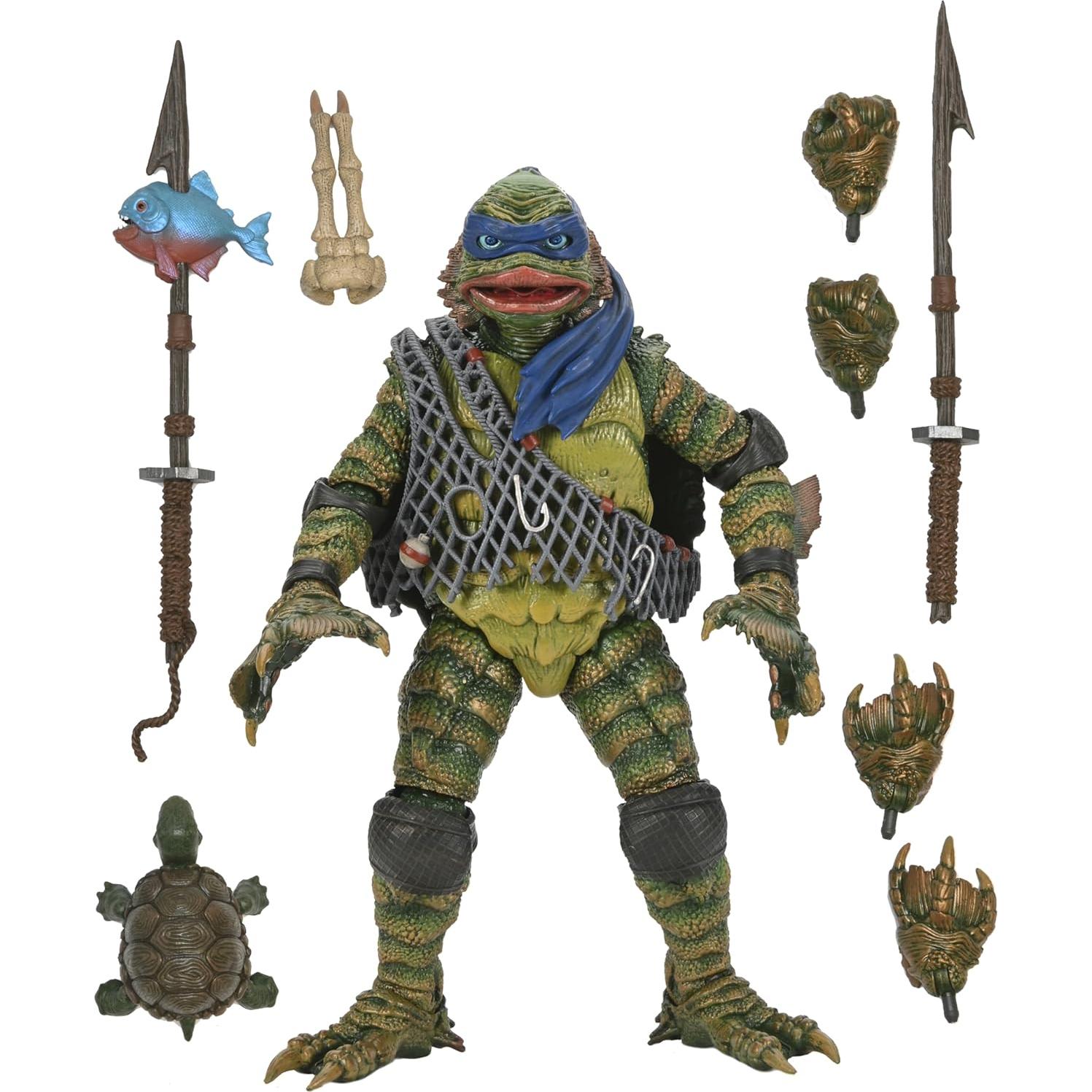 Figura de Acción NECA Tortugas Ninja Leonardo Criatura 17.78 cm