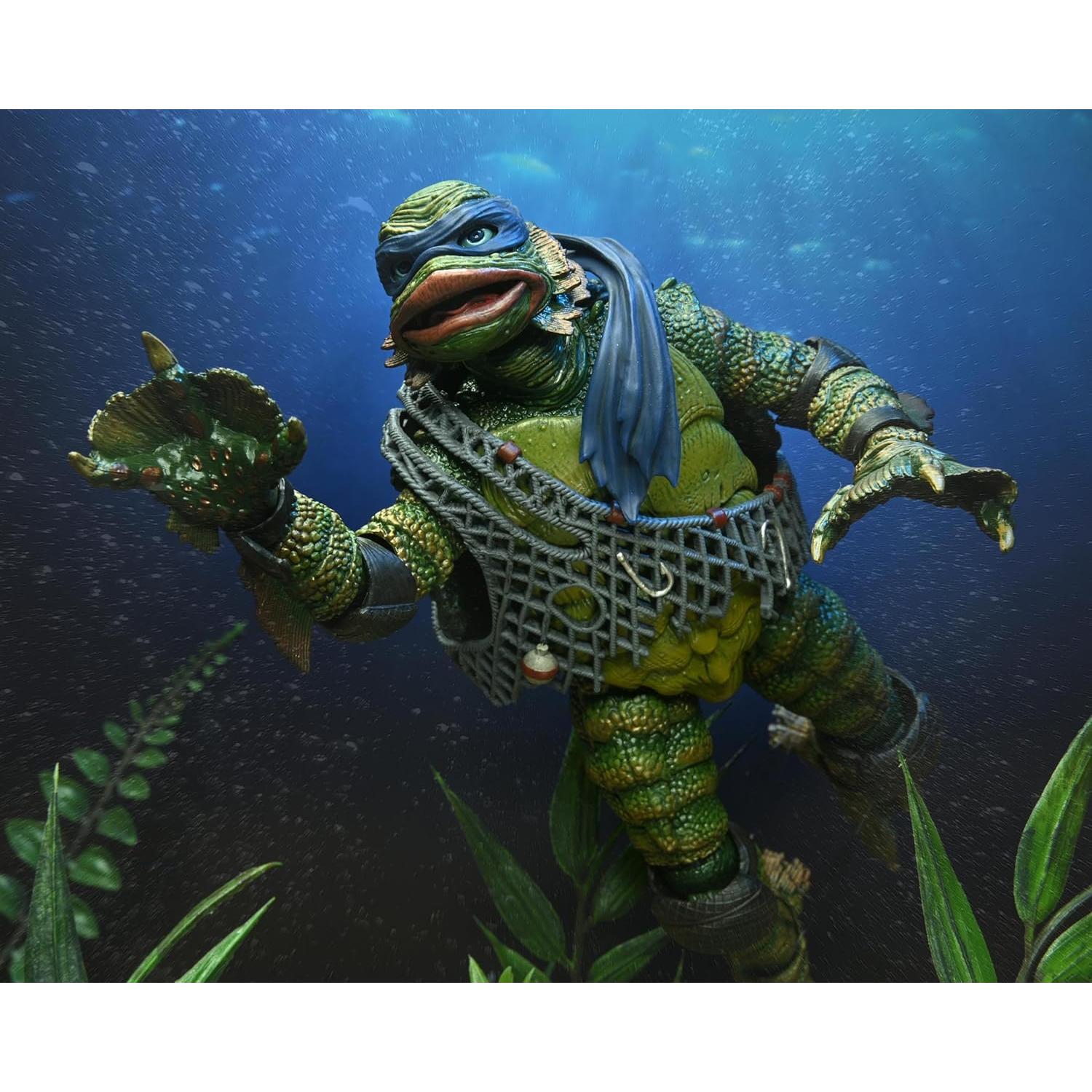Figura de Acción NECA Tortugas Ninja Leonardo Criatura 17.78 cm