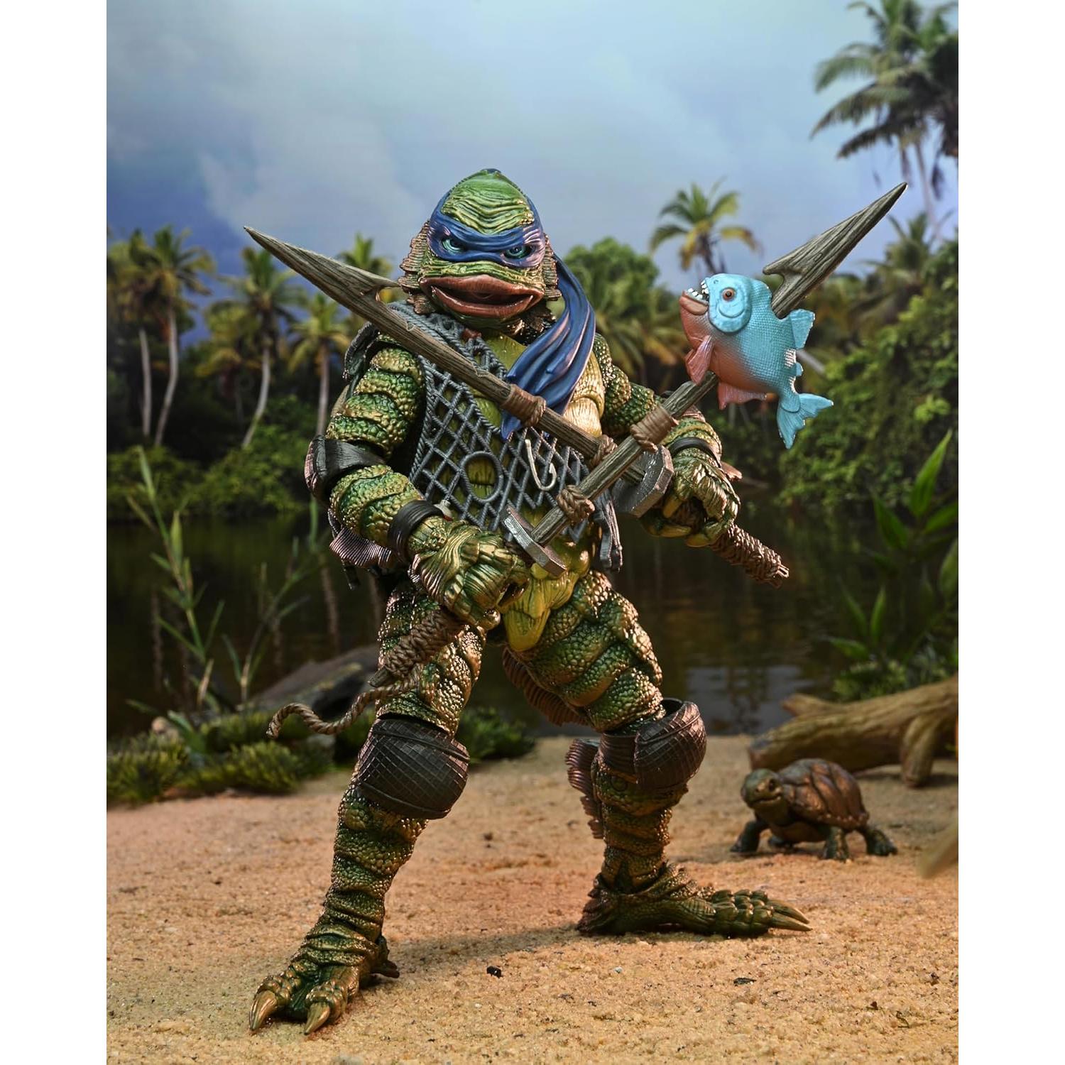 Figura de Acción NECA Tortugas Ninja Leonardo Criatura 17.78 cm