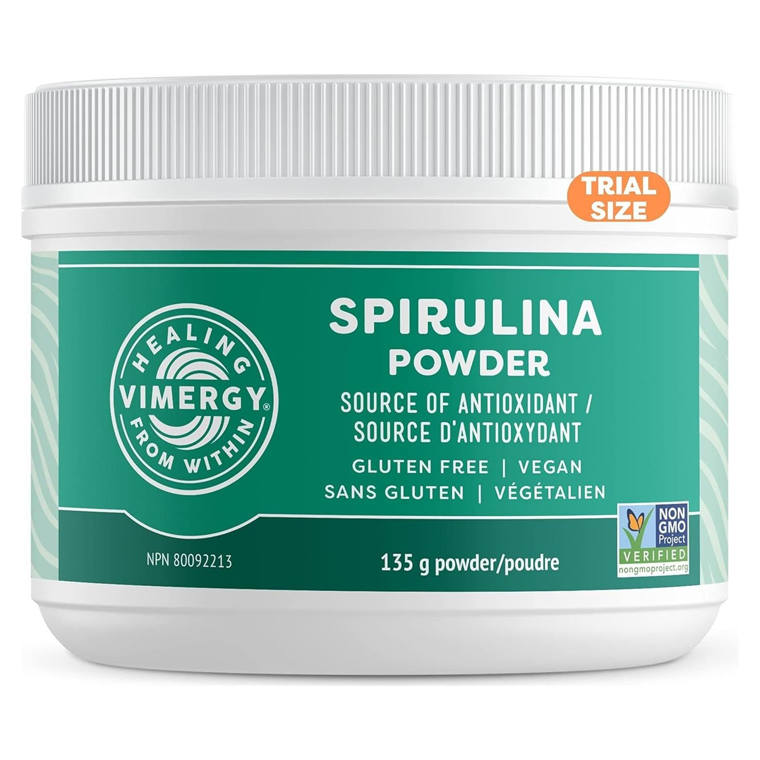 Polvo de Espirulina Vimergy - Proteína Vegetal 125g - Vegano