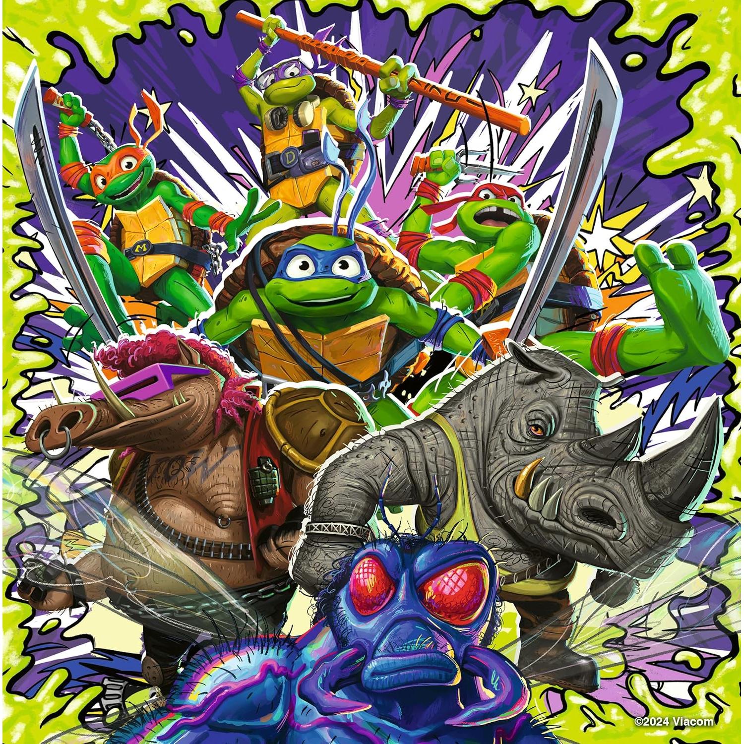Rompecabezas Ravensburger Tortugas Ninja 3x49 piezas 17.8cm