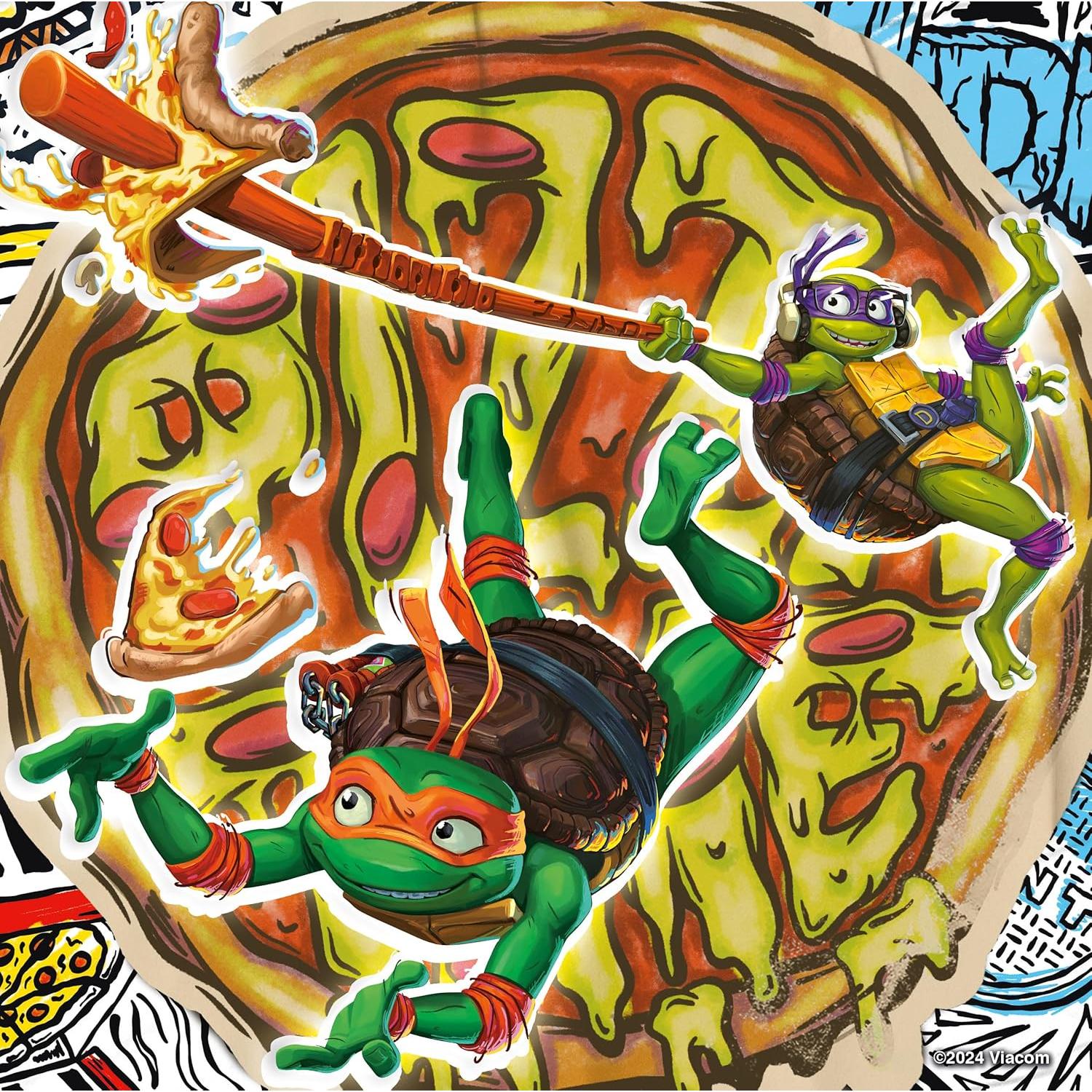 Rompecabezas Ravensburger Tortugas Ninja 3x49 piezas 17.8cm