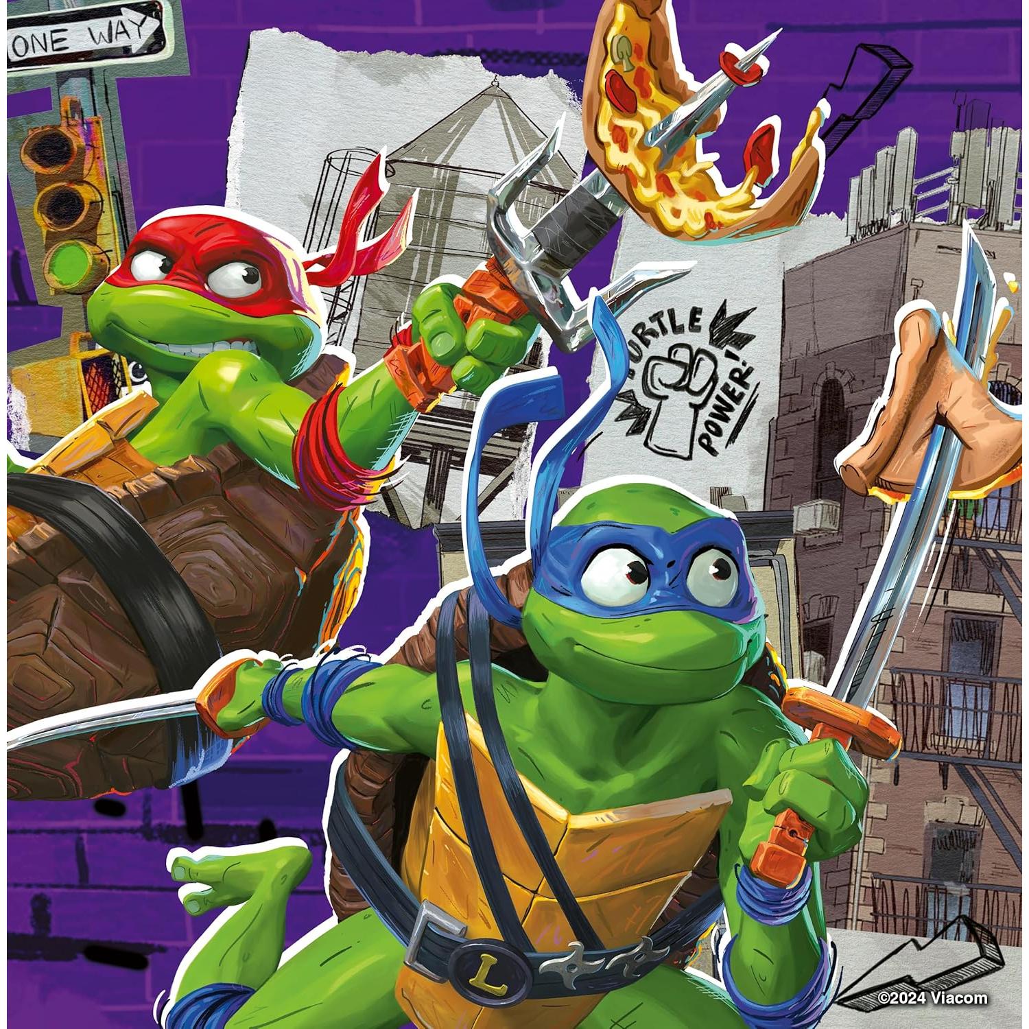 Rompecabezas Ravensburger Tortugas Ninja 3x49 piezas 17.8cm