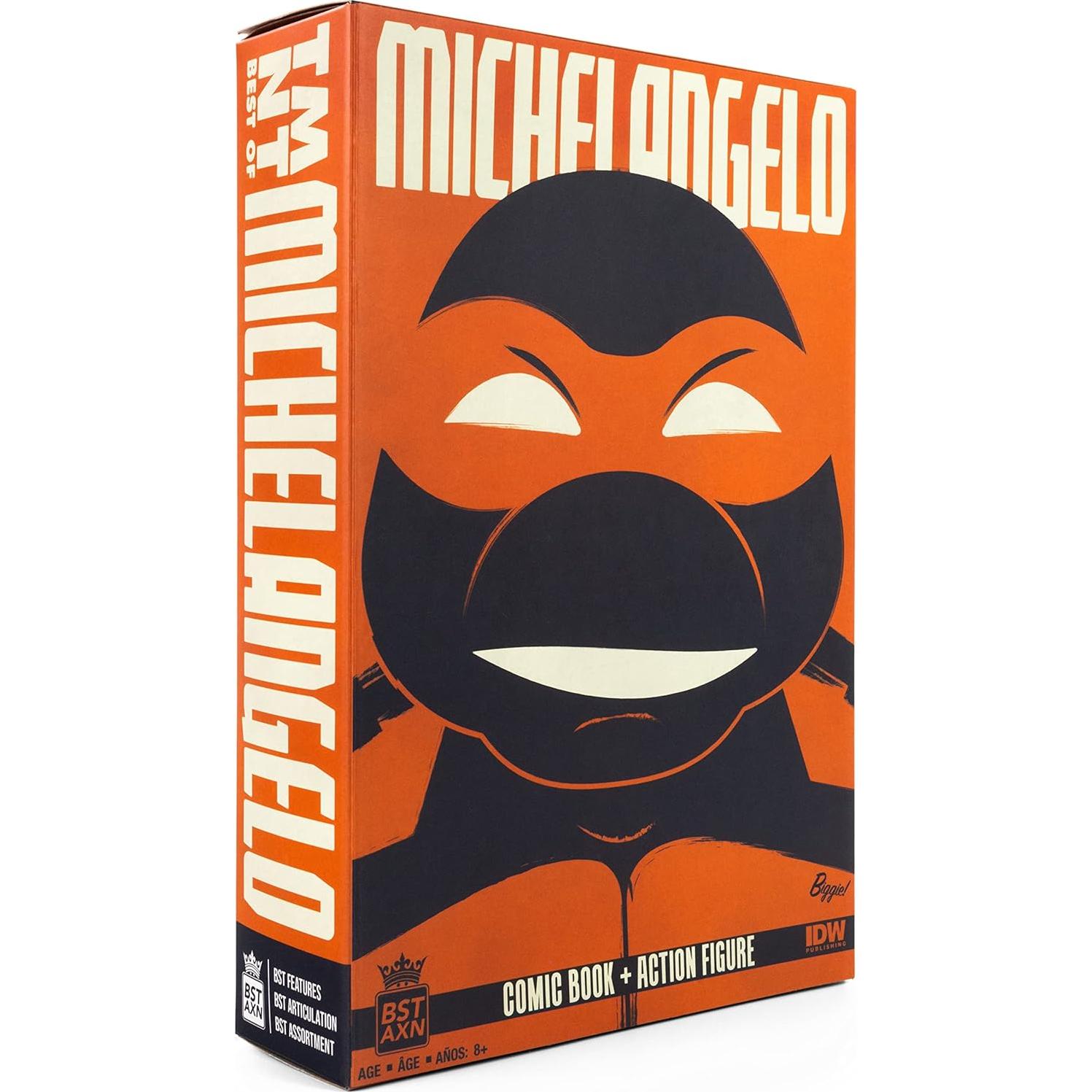 Figura de Acción Michelangelo 12 cm + Cómic 100 Páginas TMNT