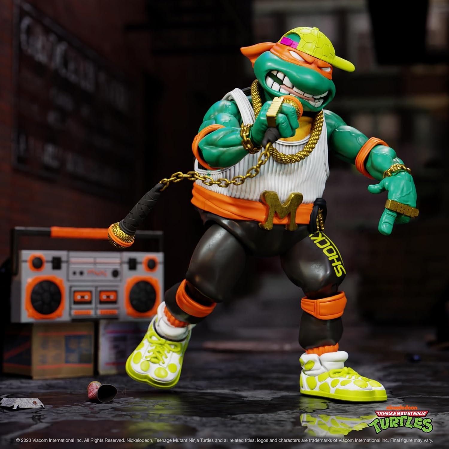 Figura de Acción Super7 ULTIMATES! Rappin' Mike TMNT 17.78 cm