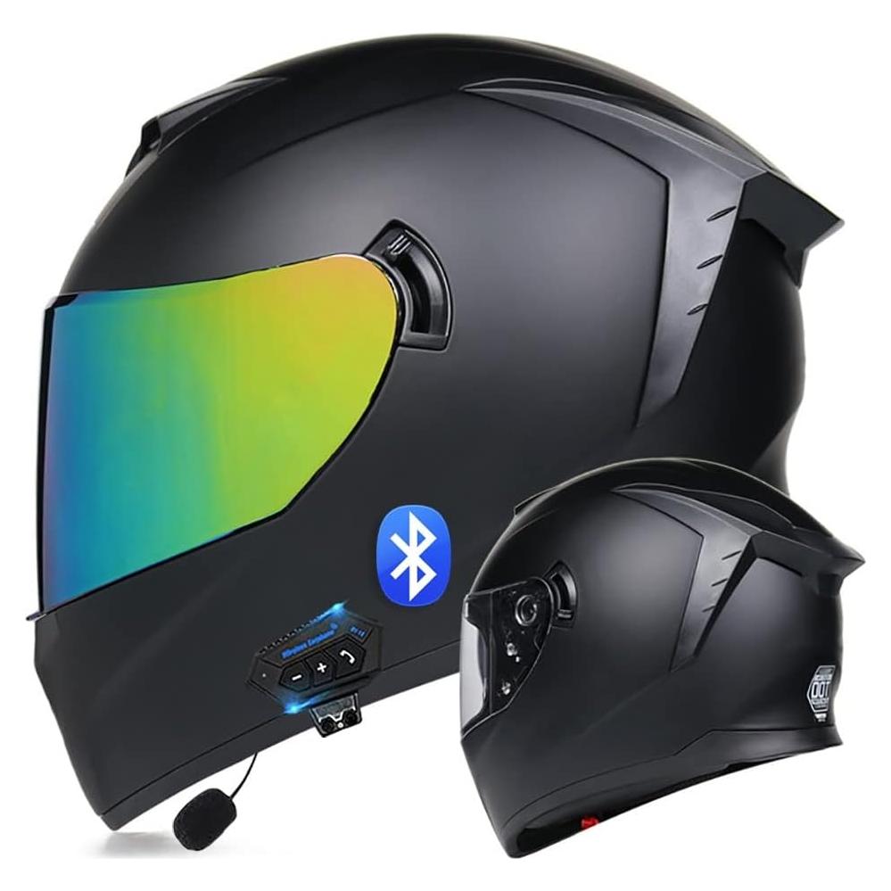 Casco Abatible Bluetooth BDTOT Doble Lente 57-58cm