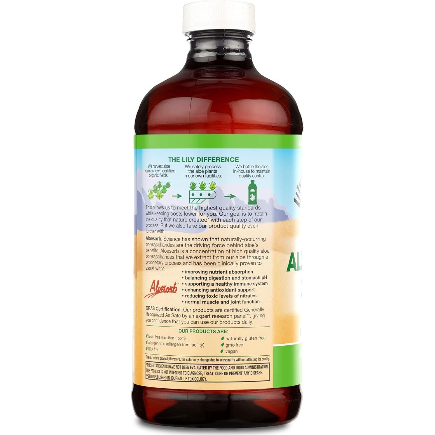 Jugo de Aloe Vera Lily Of The Desert 473 ml Orgánico Vegano