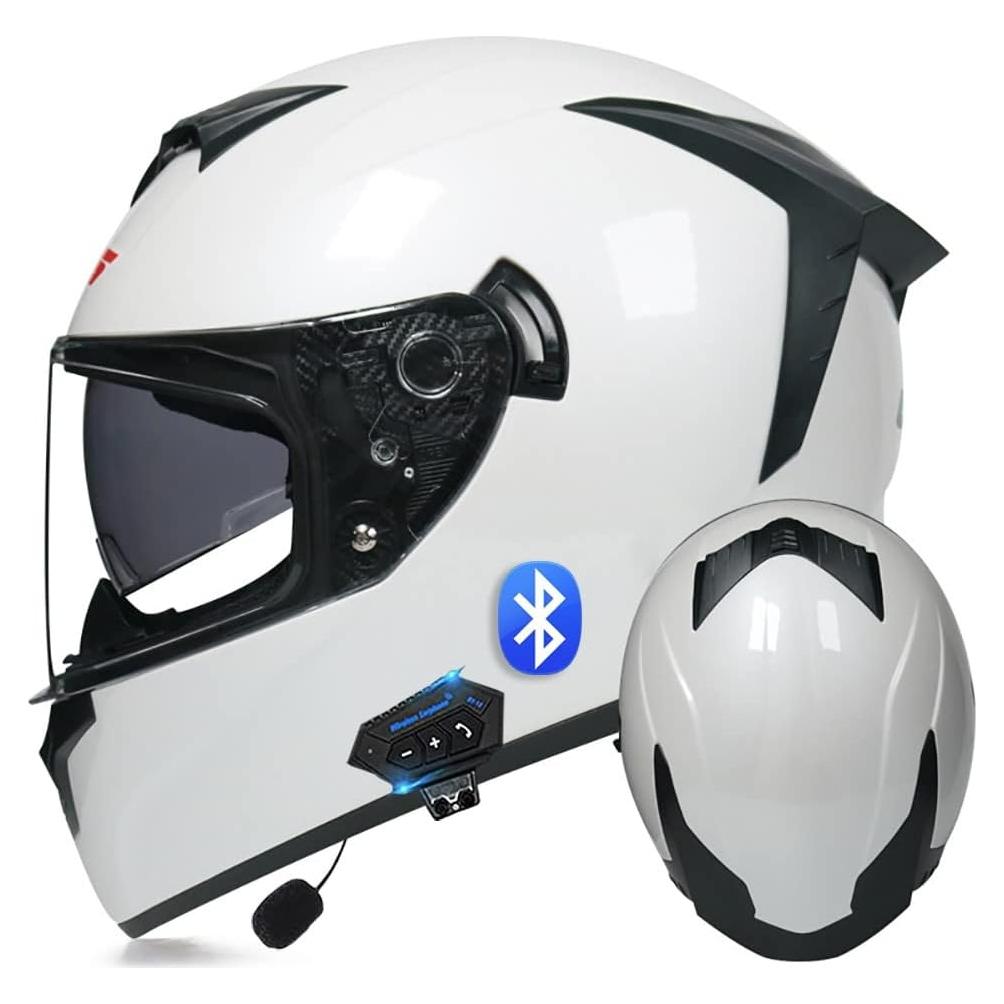 Casco Abatible Bluetooth BDTOT Doble Lente 63-64cm