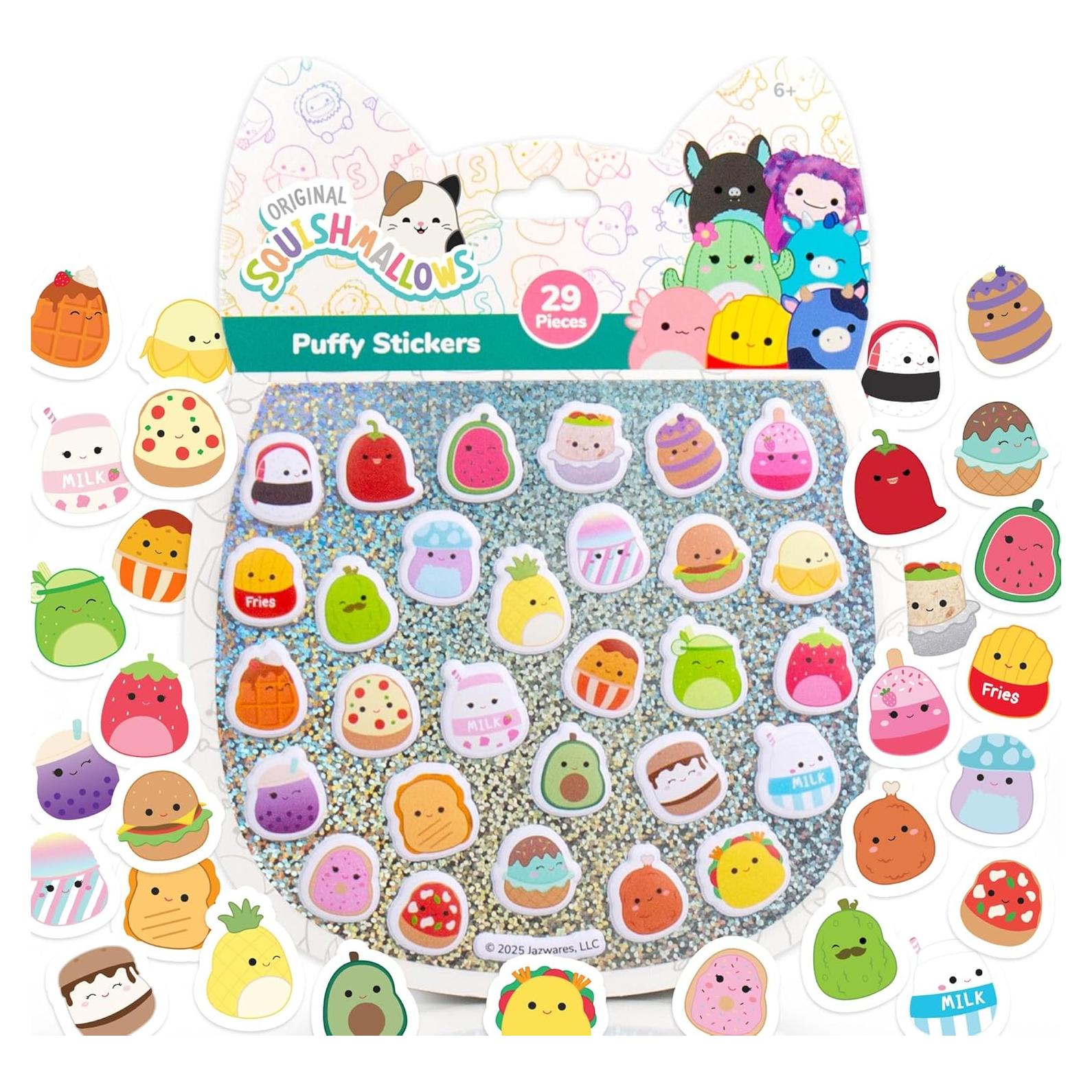 Squishmallows Original Squishy Stickers, Sticker Book, Stickers for Kids, Scrapbook Stickers, Stickers for Journaling, Laptop Stickers, Journal Stickers, Sticker Pack, Kids Crafts, Puffy Stickers