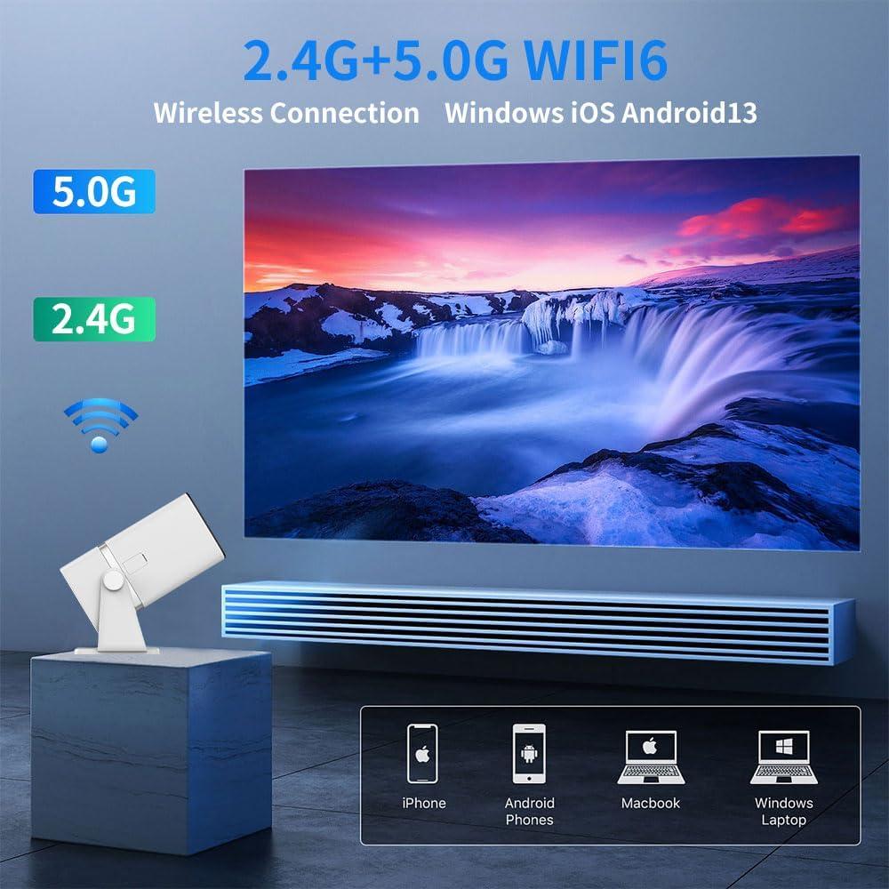 Proyector Mini POOJOO H89 1080P WiFi Bluetooth 150"