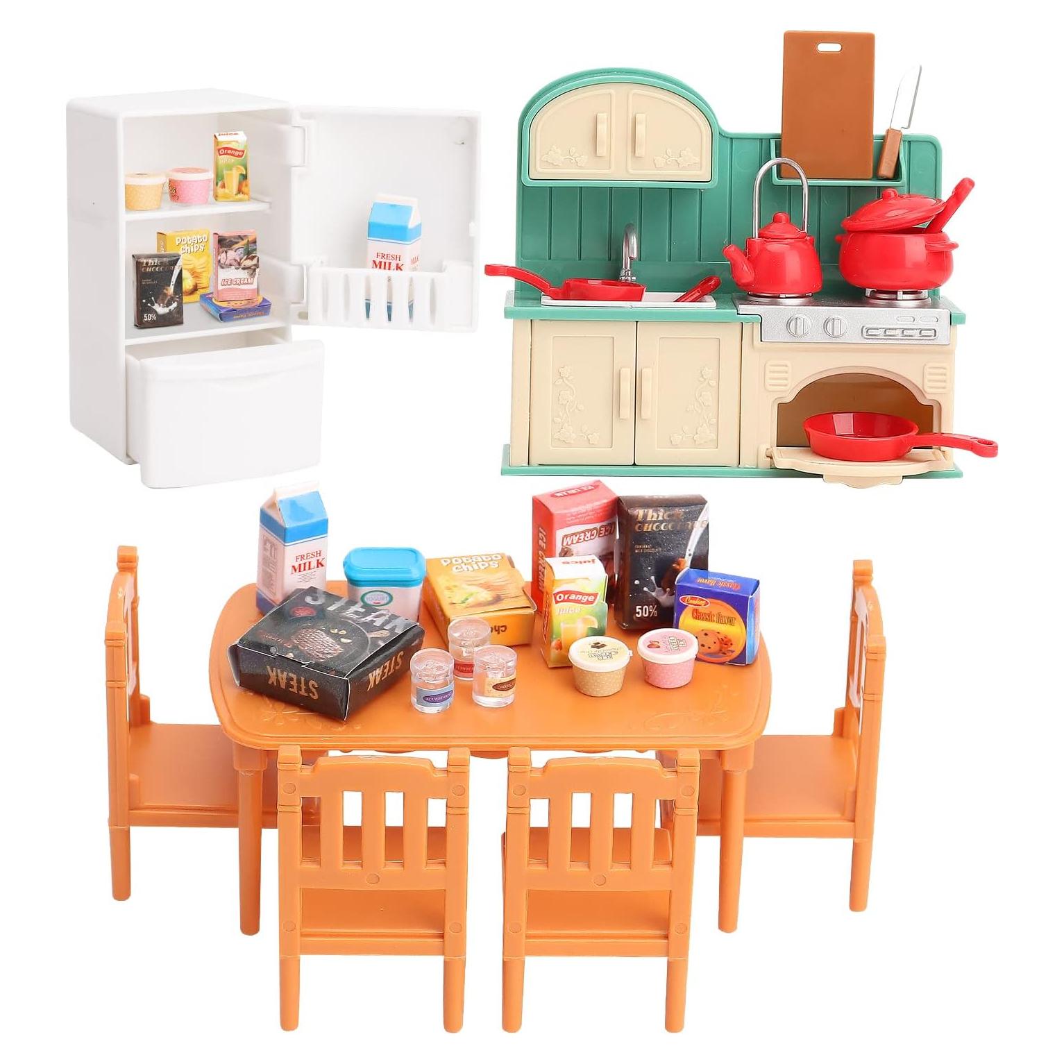 Juego de Muebles para Casa de Muñecas BananMelon Cocina