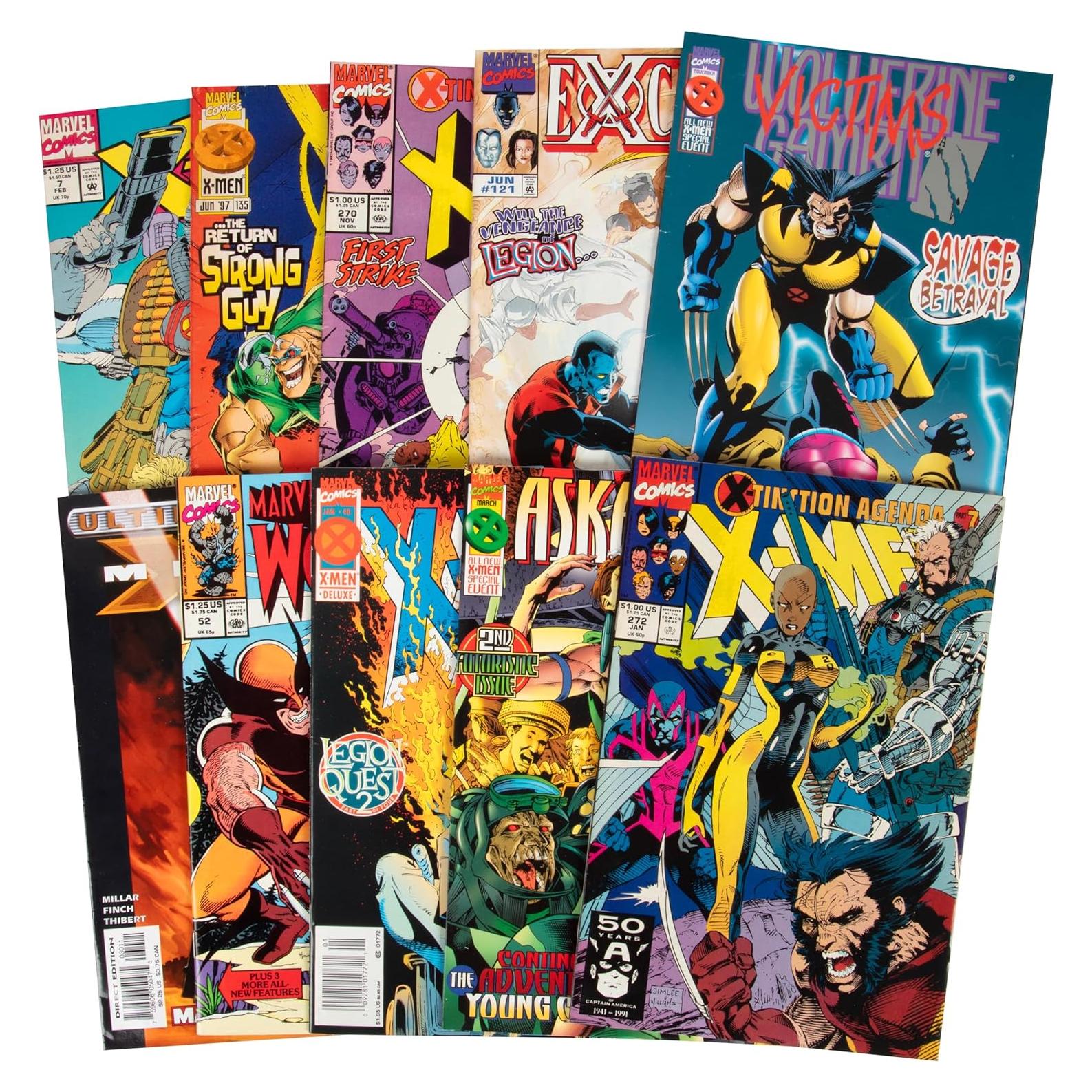 Conjunto de Cómics Marvel X-Men - 10 Números Exclusivos