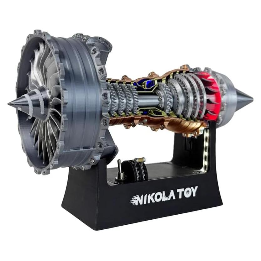 Modelo de Motor Turbofan TR900 NikolaToy - Escala 1:20