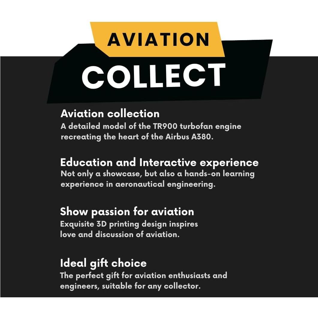 Modelo de Motor Turbofan TR900 NikolaToy - Escala 1:20