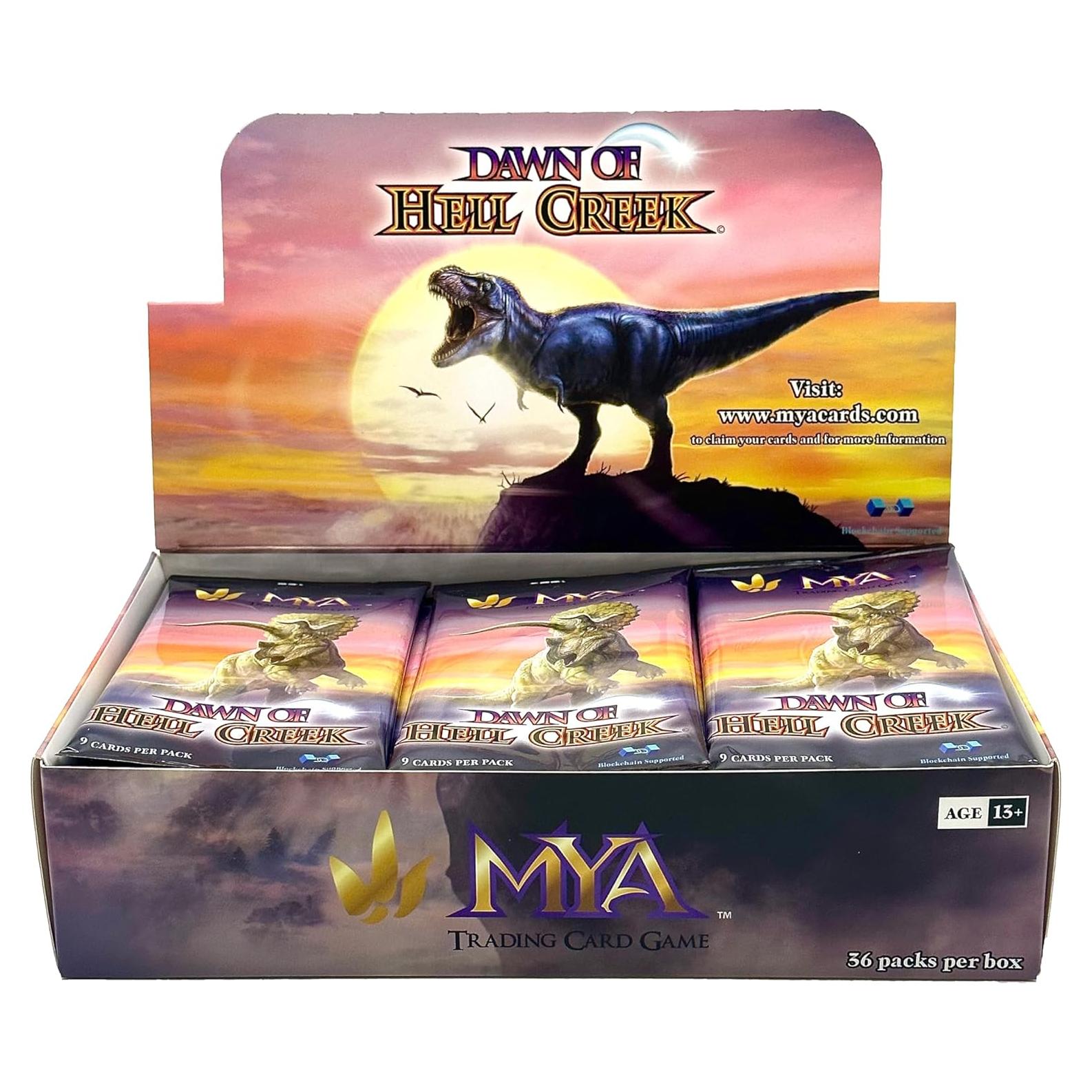 Juego de Cartas Coleccionables MYA Amanecer de Hell Creek - 36 Paquetes