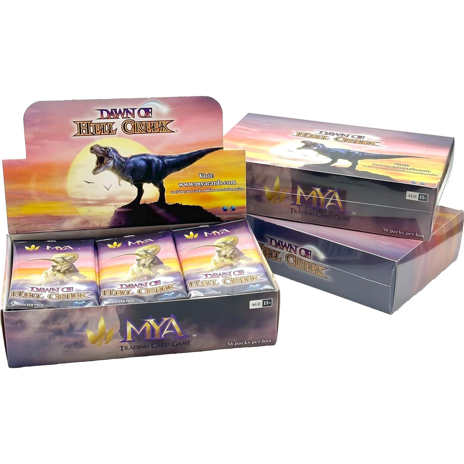 Juego de Cartas Coleccionables MYA Amanecer de Hell Creek - 36 Paquetes