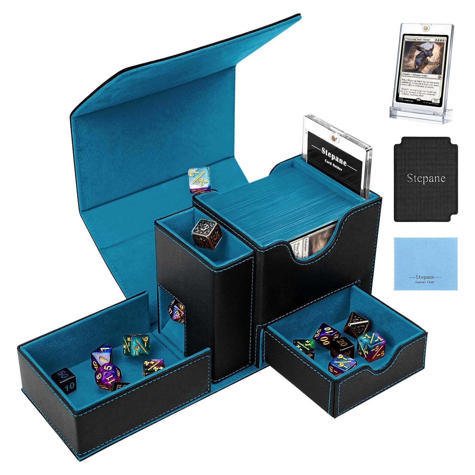 Caja de Deck MTG Stepane con Torre de Dados y Soporte Magnético