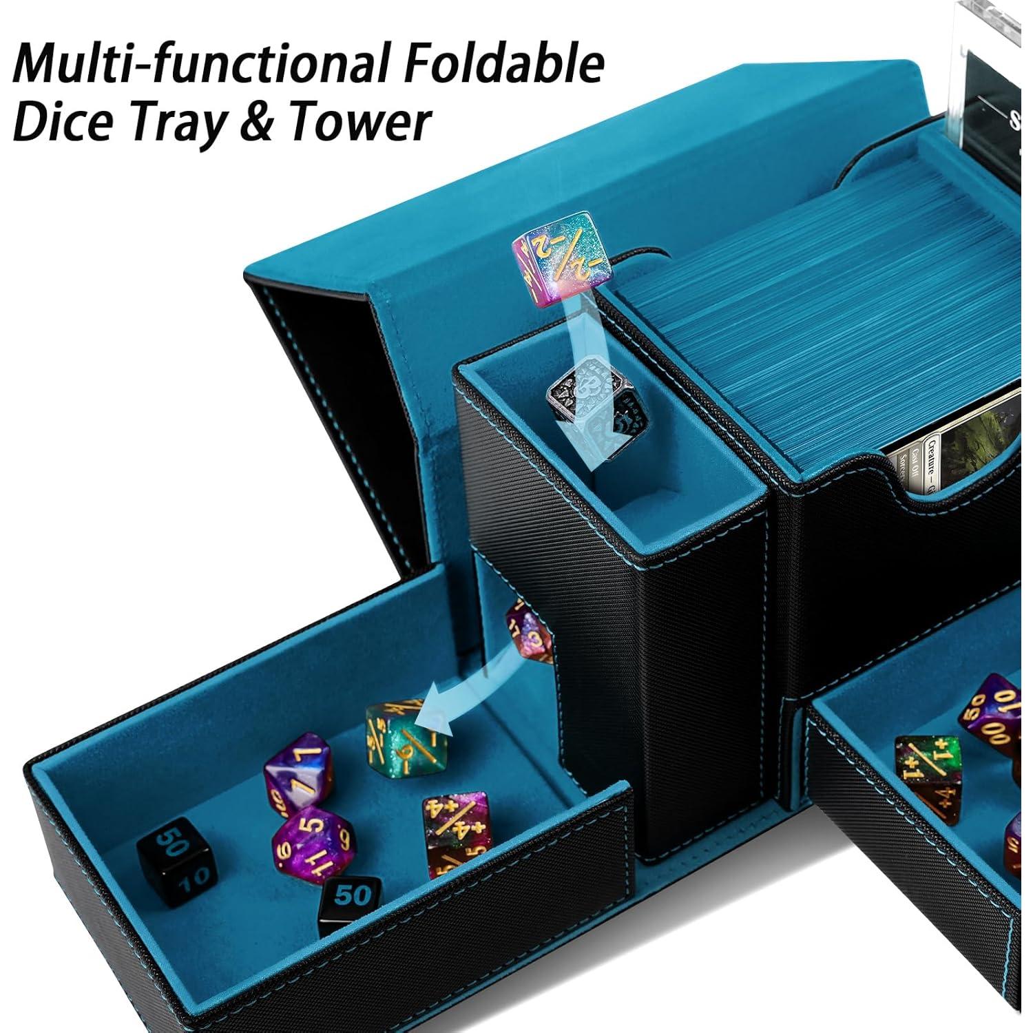 Caja de Deck MTG Stepane con Torre de Dados y Soporte Magnético