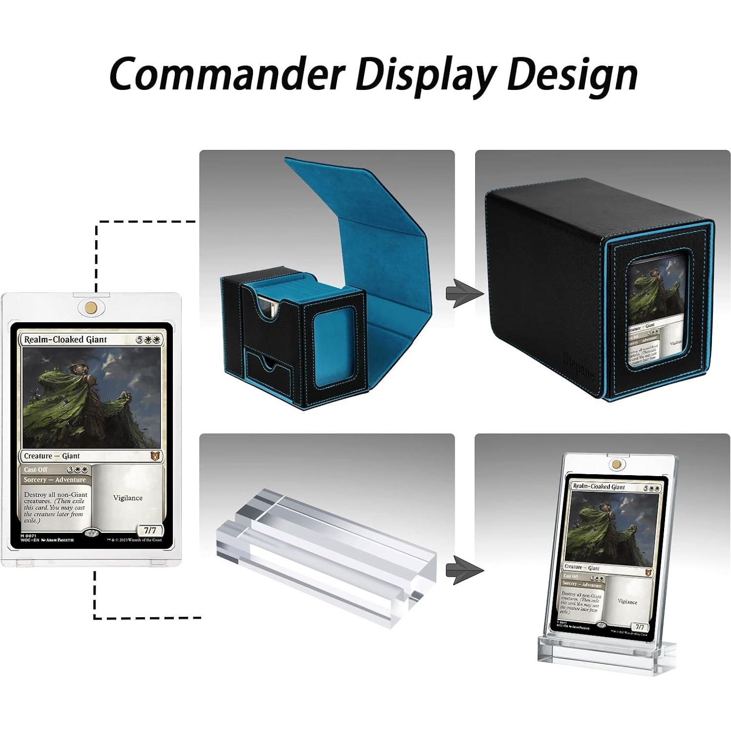 Caja de Deck MTG Stepane con Torre de Dados y Soporte Magnético