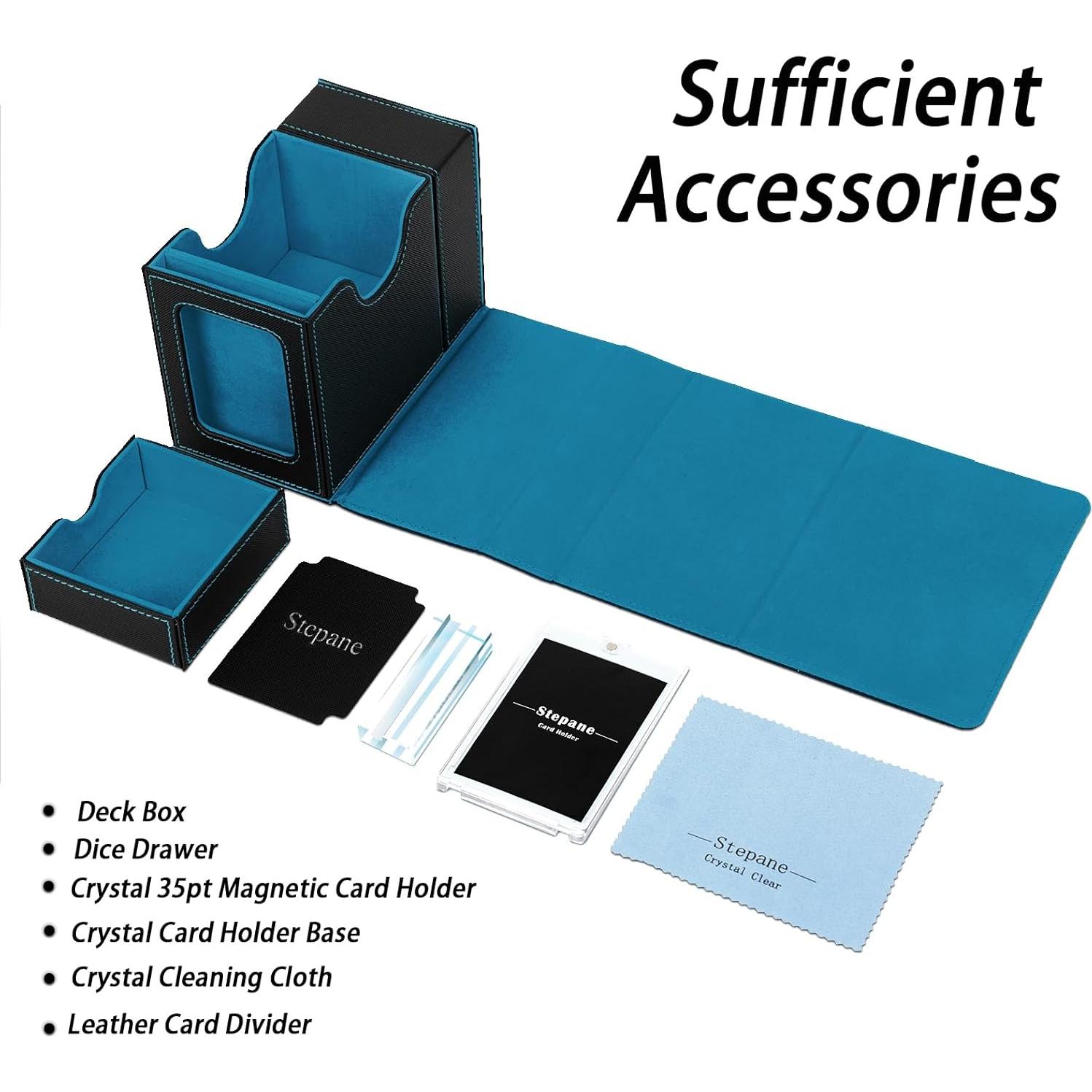 Caja de Deck MTG Stepane con Torre de Dados y Soporte Magnético