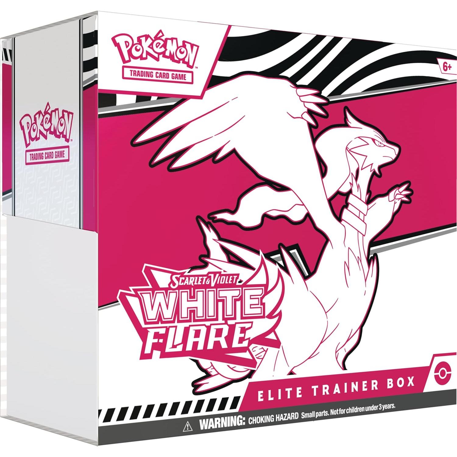 Caja de Entrenador Élite Flare Blanca Pokémon TCG Escarlata y Púrpura