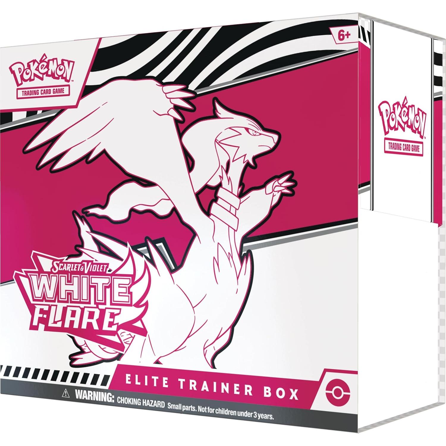 Caja de Entrenador Élite Flare Blanca Pokémon TCG Escarlata y Púrpura