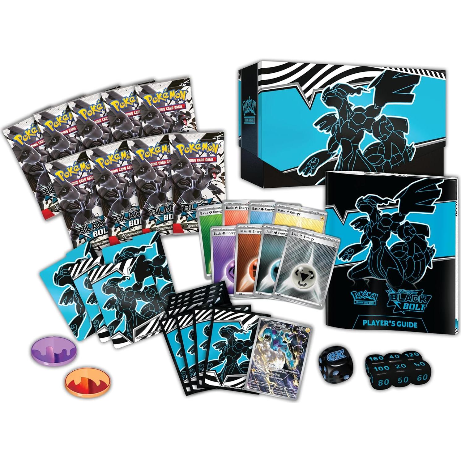 Caja de Entrenador Élite Pokémon TCG Escarlata y Púrpura Black Bolt