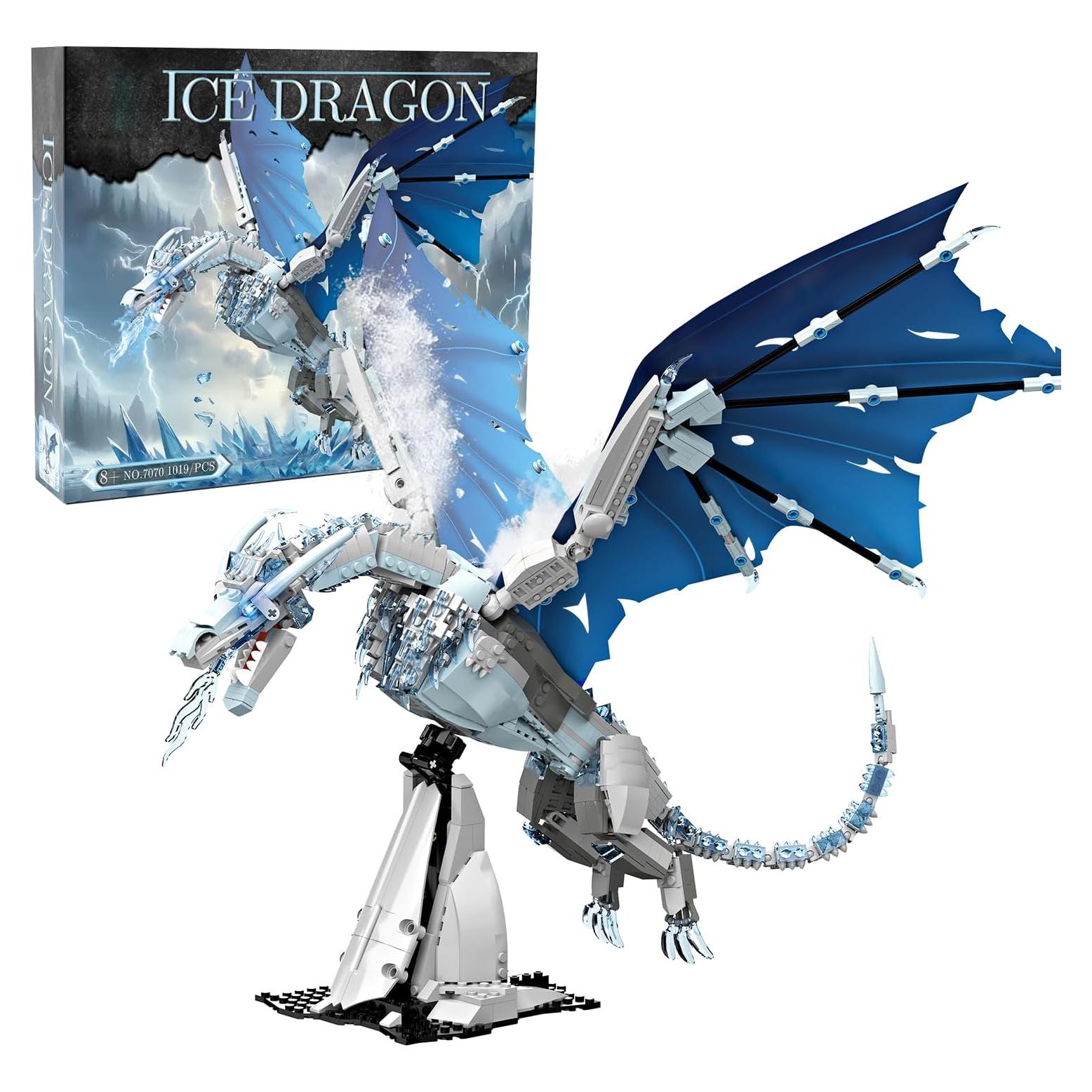 Set de Construcción Dragón de Hielo 1019 Piezas - Juguete STEM