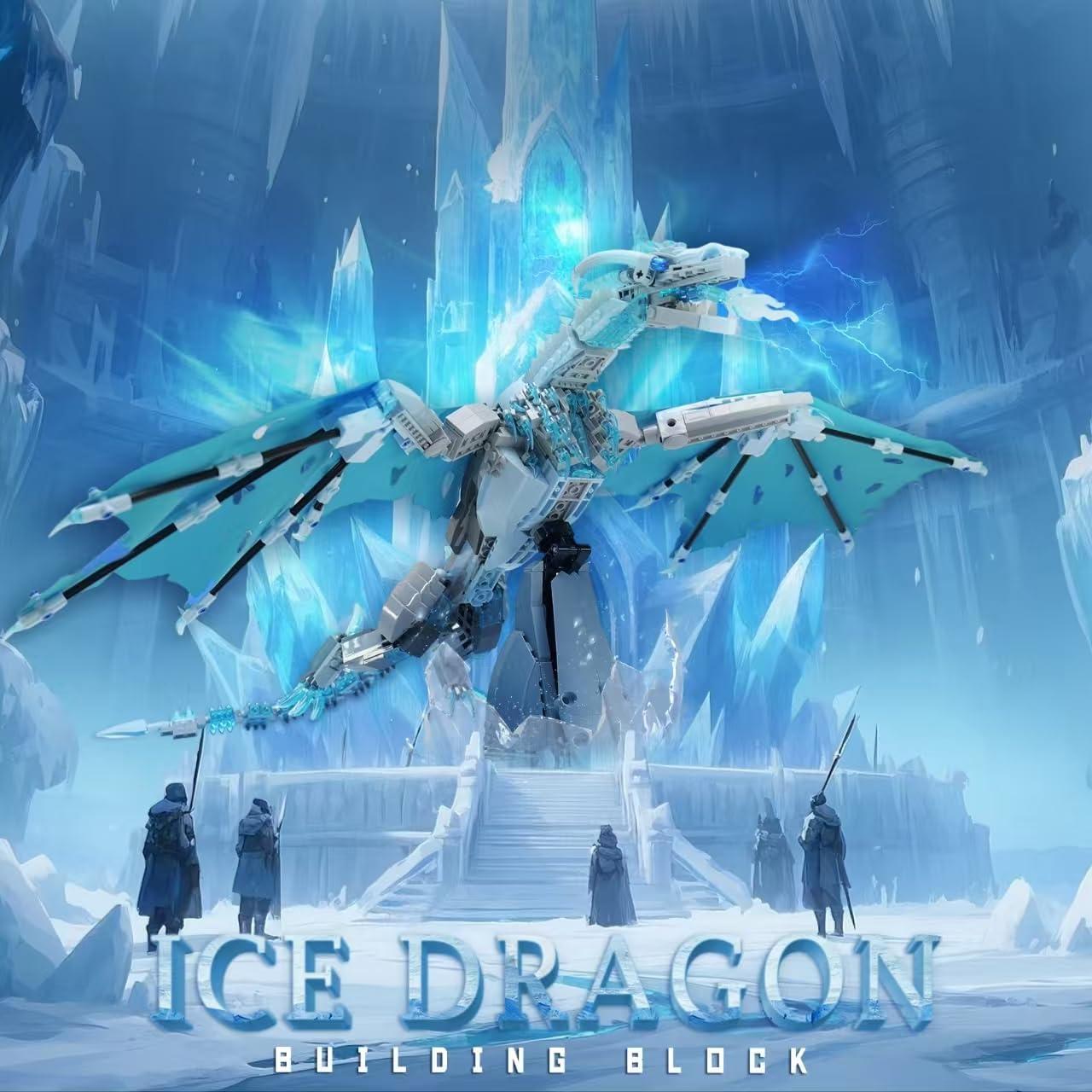 Set de Construcción Dragón de Hielo 1019 Piezas - Juguete STEM