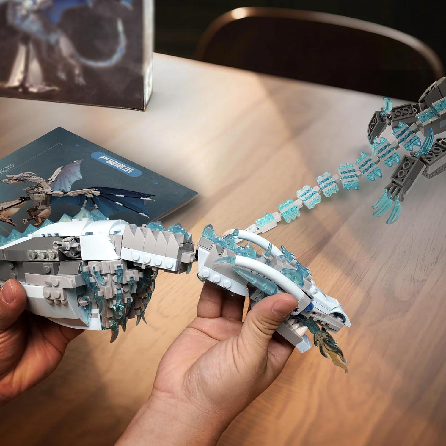 Set de Construcción Dragón de Hielo 1019 Piezas - Juguete STEM