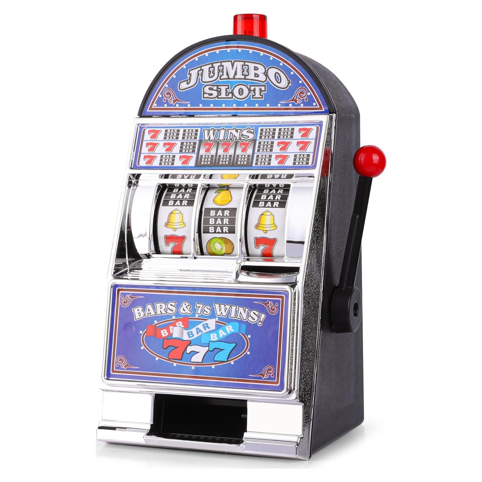 Banca de Dinero Máquina Tragamonedas REFARICO Azul 10.9x22x13cm