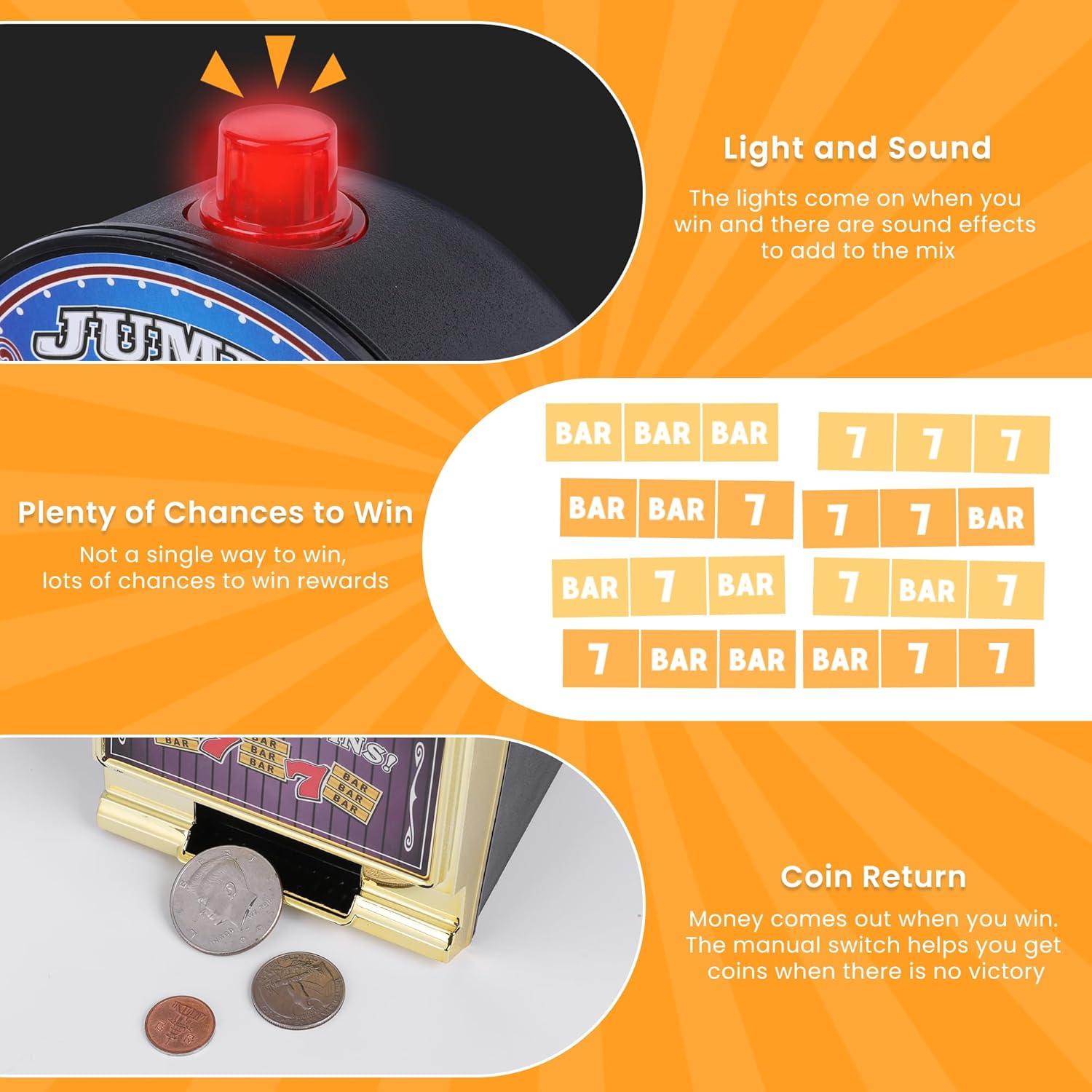 Banca de Dinero Máquina Tragamonedas REFARICO Azul 10.9x22x13cm