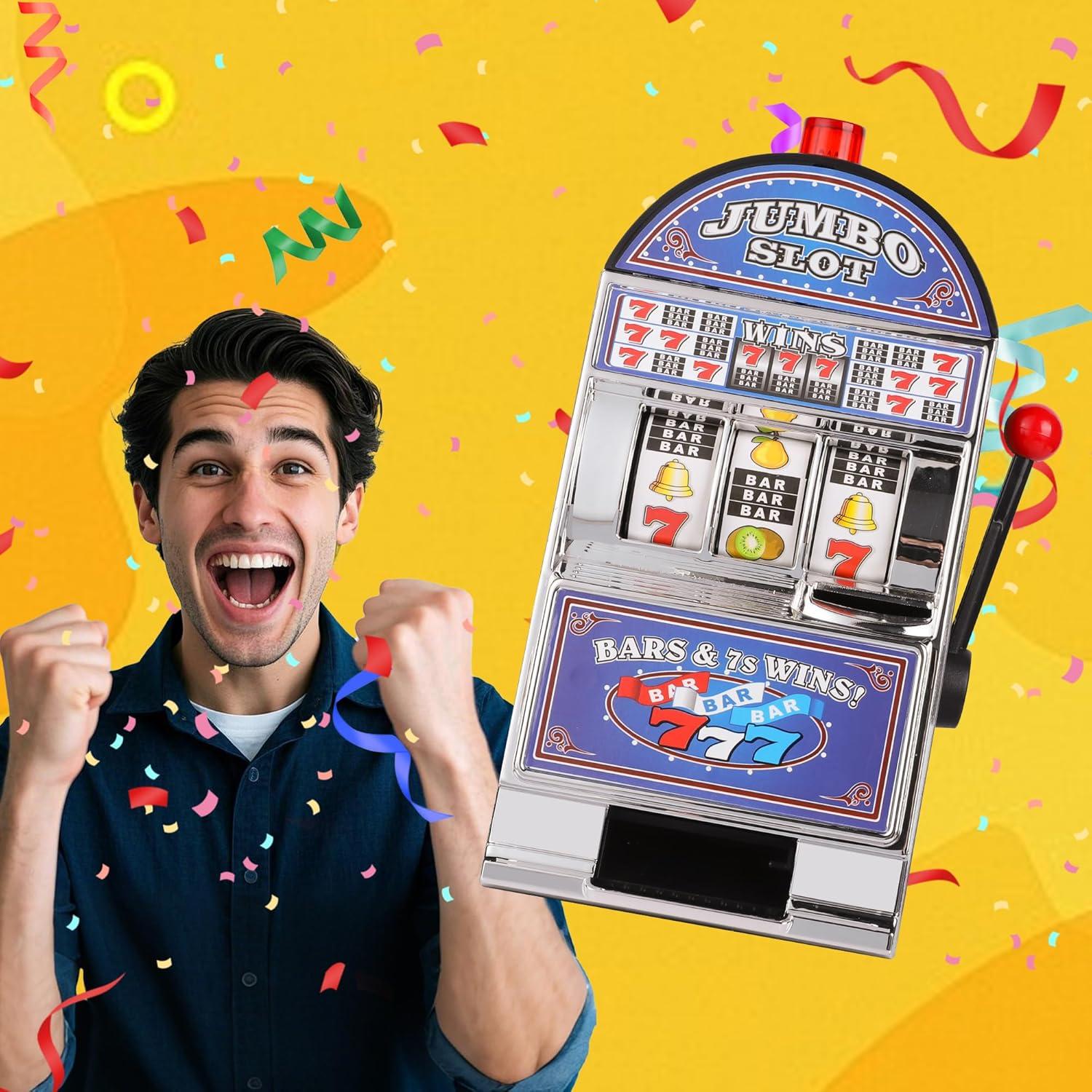 Banca de Dinero Máquina Tragamonedas REFARICO Azul 10.9x22x13cm