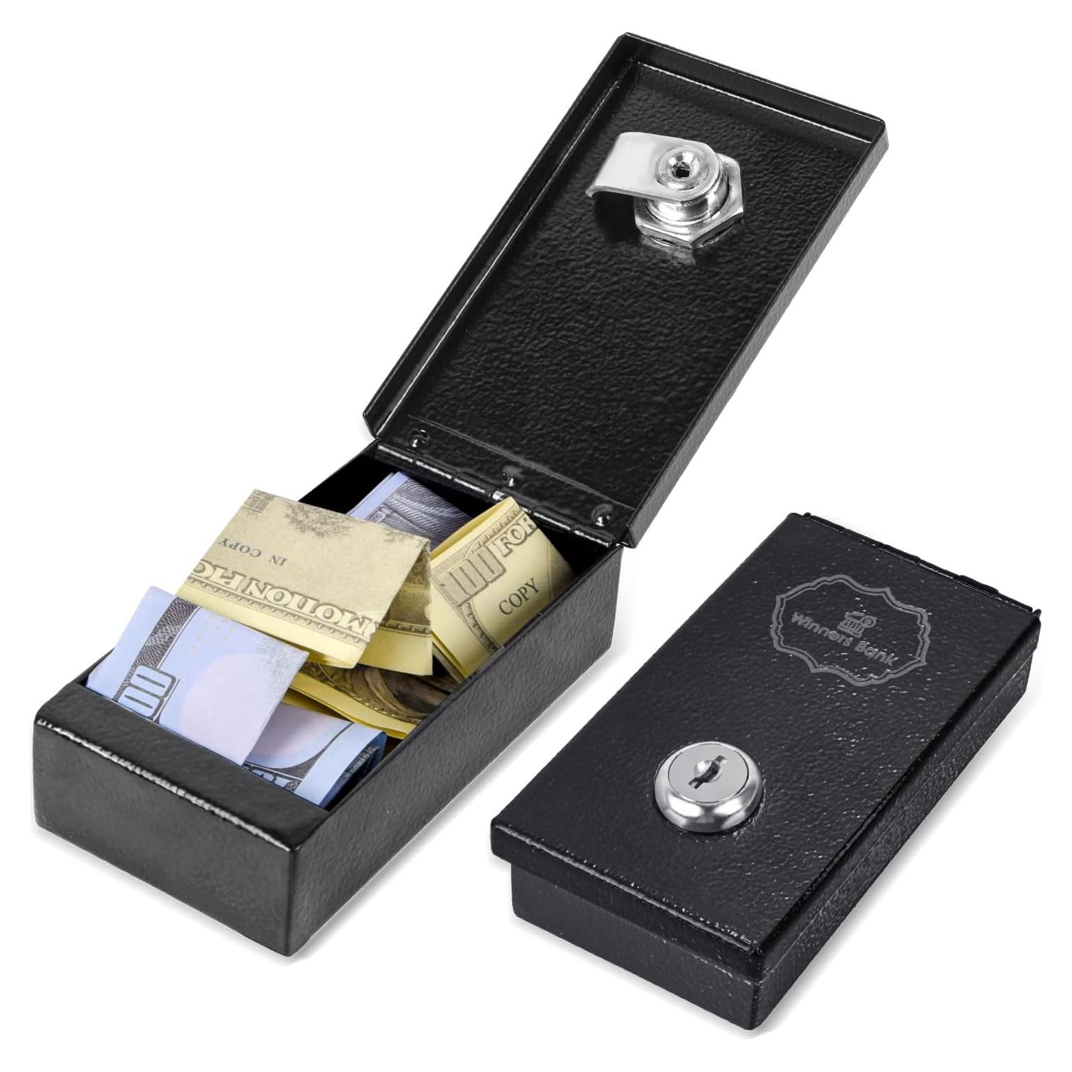 Banco de Ganadores KishYa Caja de Metal Portátil con Llave