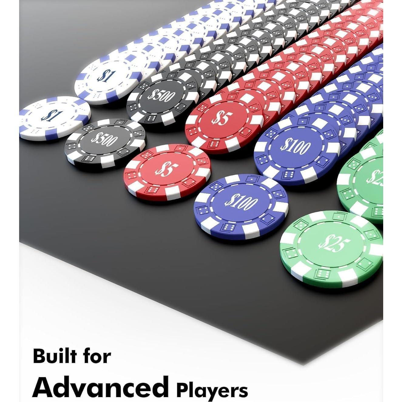 Juego de Póker HEITOK 300 Fichas 11.5g con Estuche Aluminio