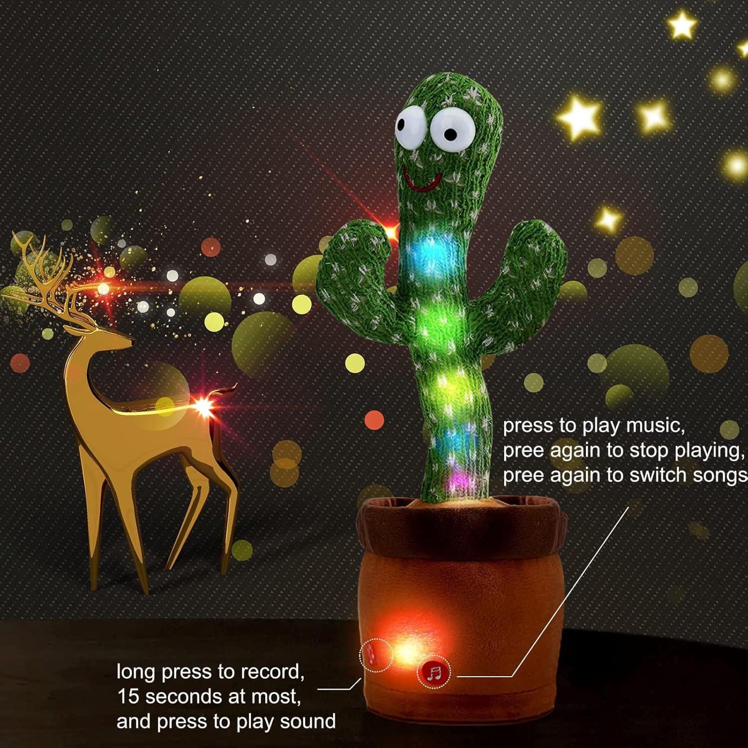 Juguete Cactus Hablante VAIZIQ con 120 Canciones y Luz LED