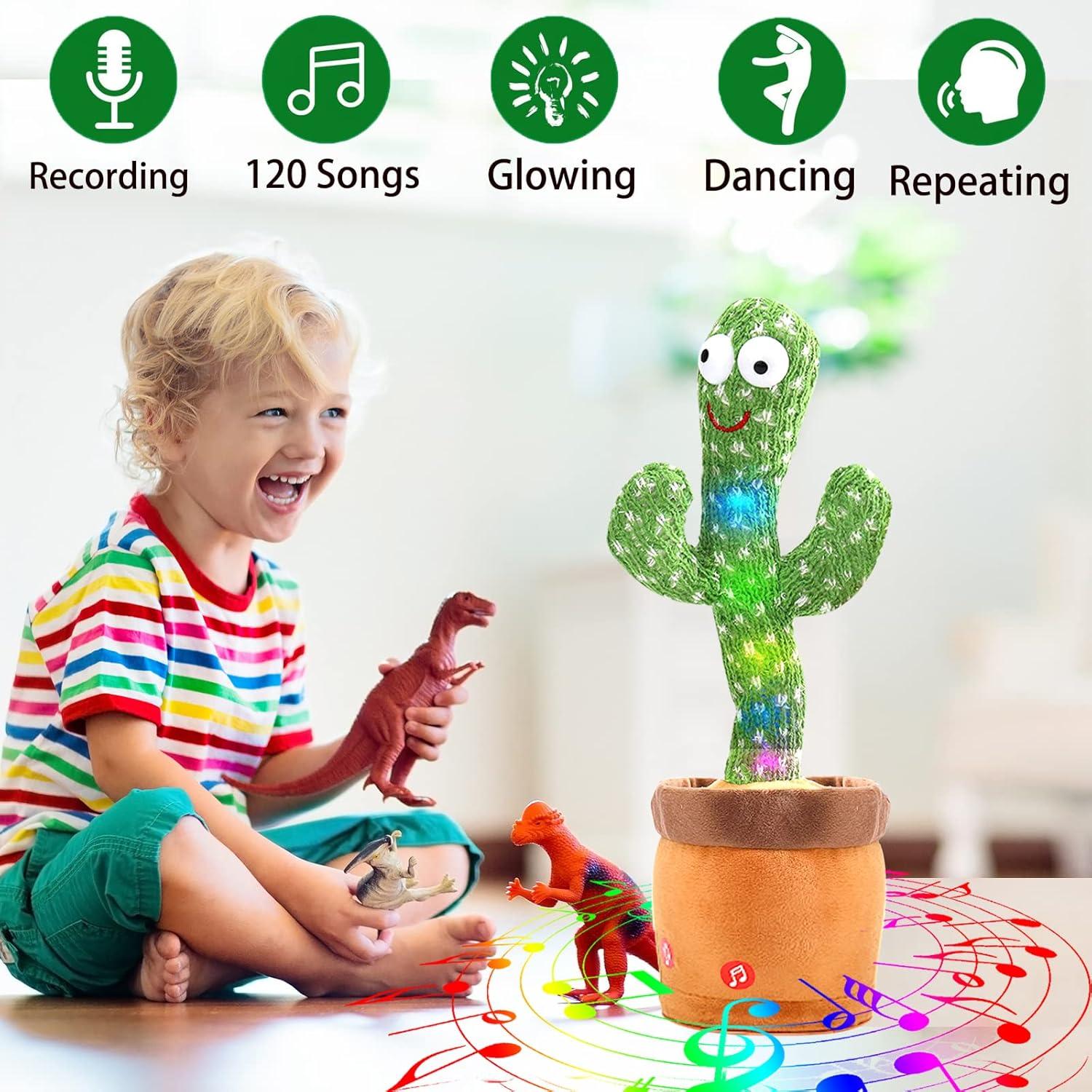 Juguete Cactus Hablante VAIZIQ con 120 Canciones y Luz LED
