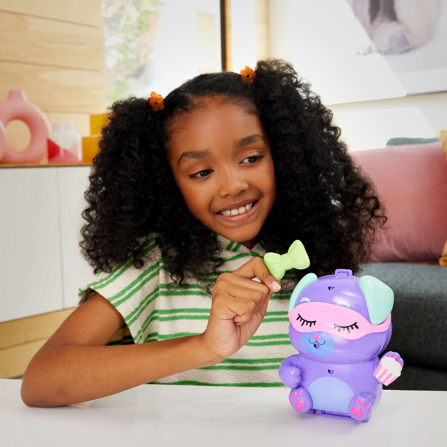 Muñecas Polly Pocket Compacto Perrito Fiesta Sueño con Accesorios