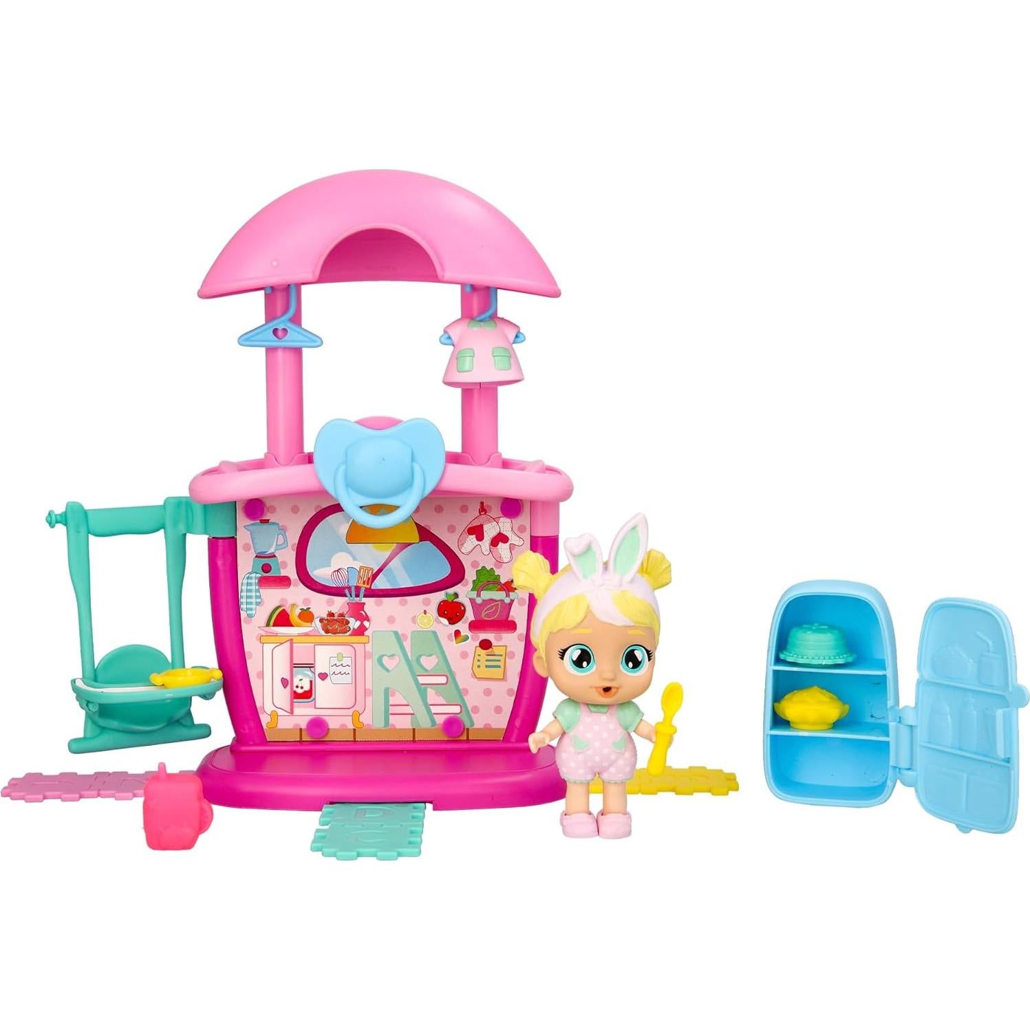 Juego de Cocina Chloe Cry Babies con Muñeca y 4 Accesorios