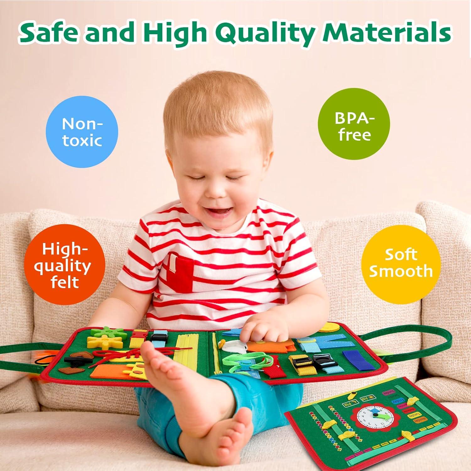 Tablero Ocupado Montessori Hooku 28.5x23.4 cm para Niños 1-3 Años