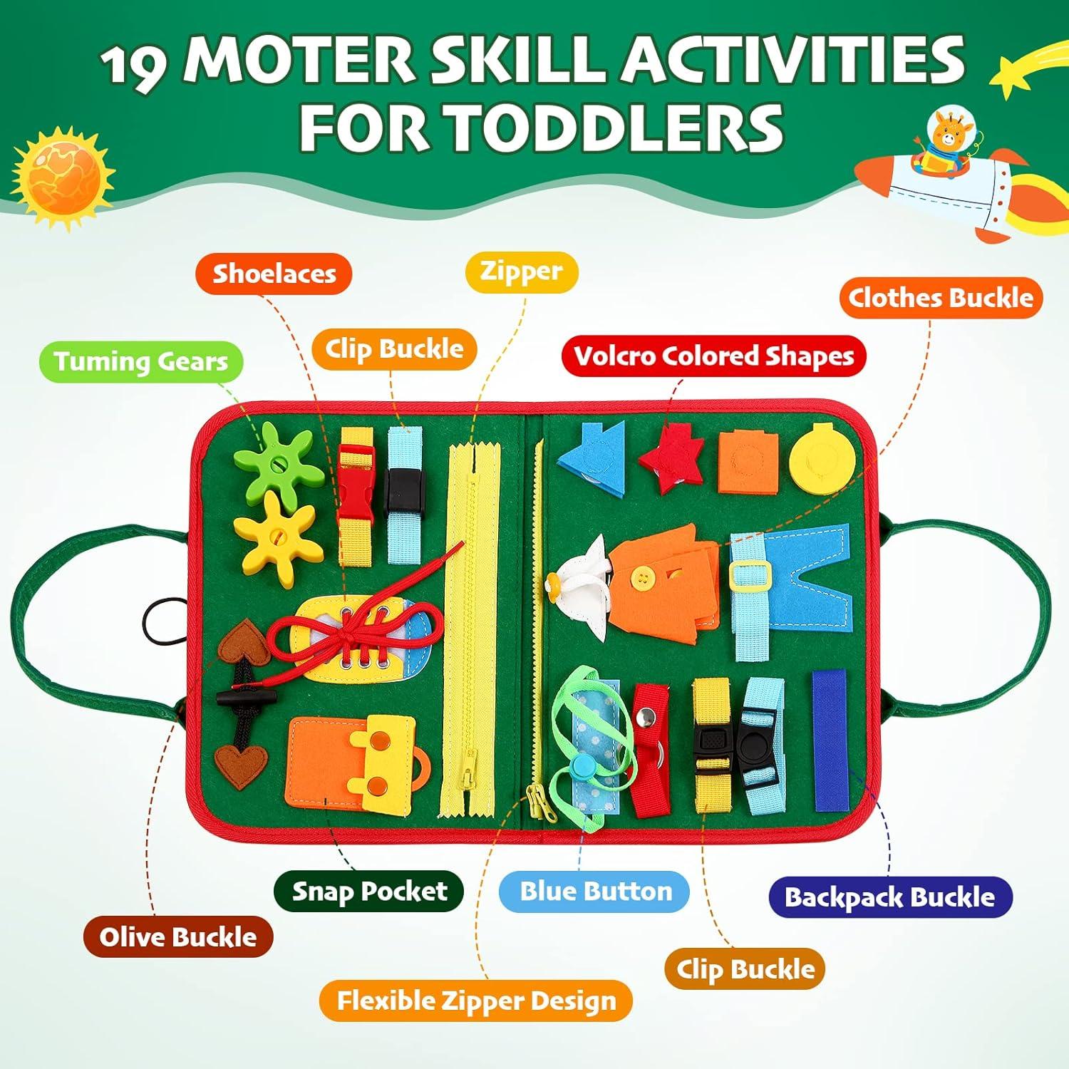 Tablero Ocupado Montessori Hooku 28.5x23.4 cm para Niños 1-3 Años