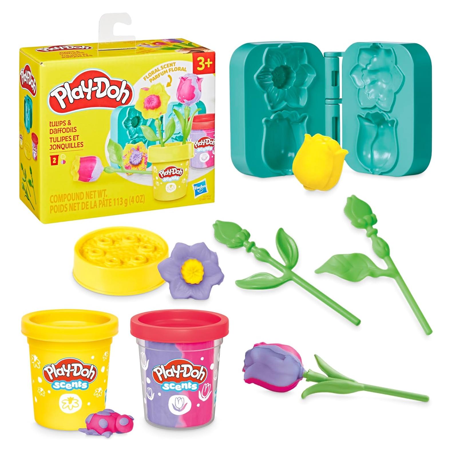 Play-Doh Kit Floral Tulipanes y Narcisos 230g para Niños 4+