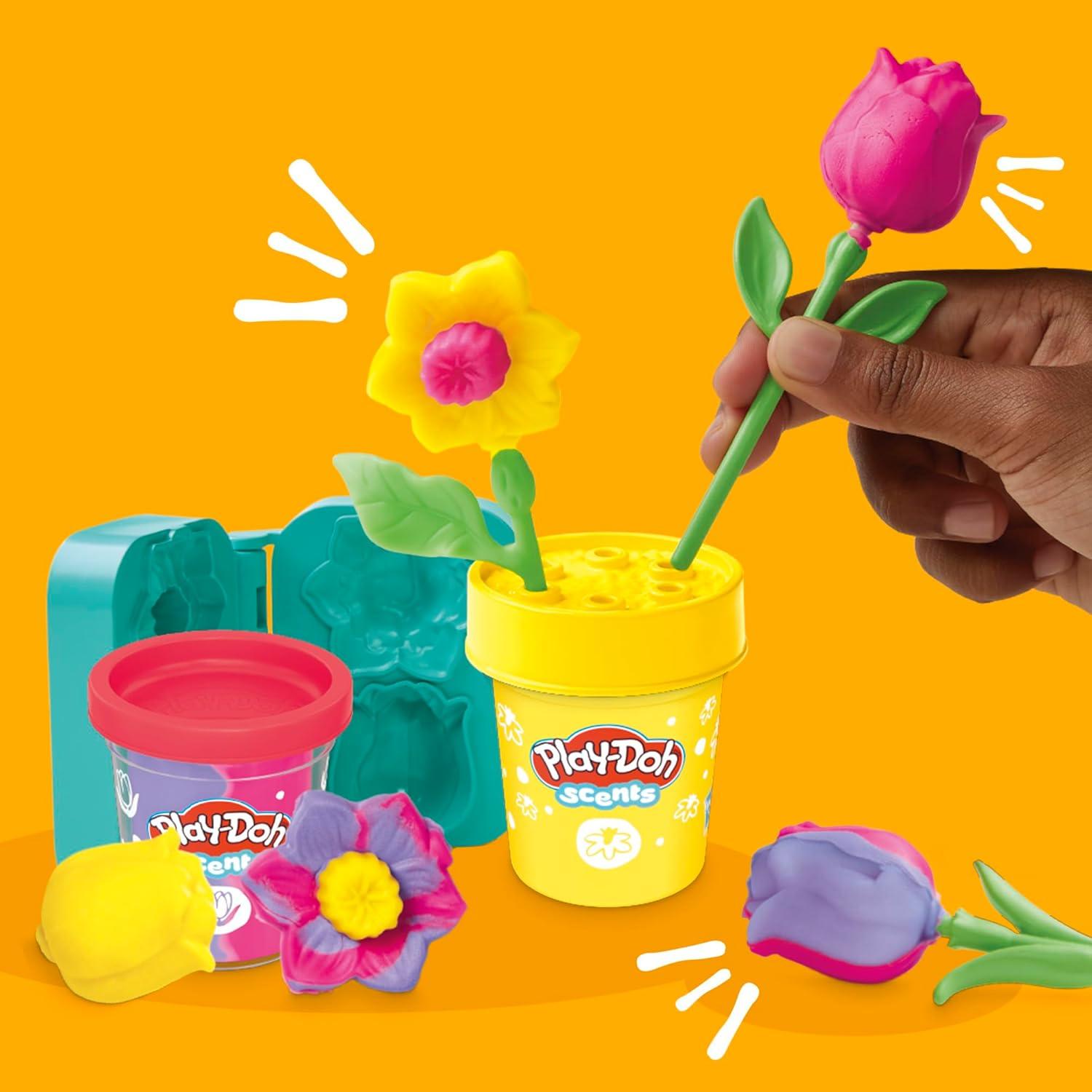 Play-Doh Kit Floral Tulipanes y Narcisos 230g para Niños 4+