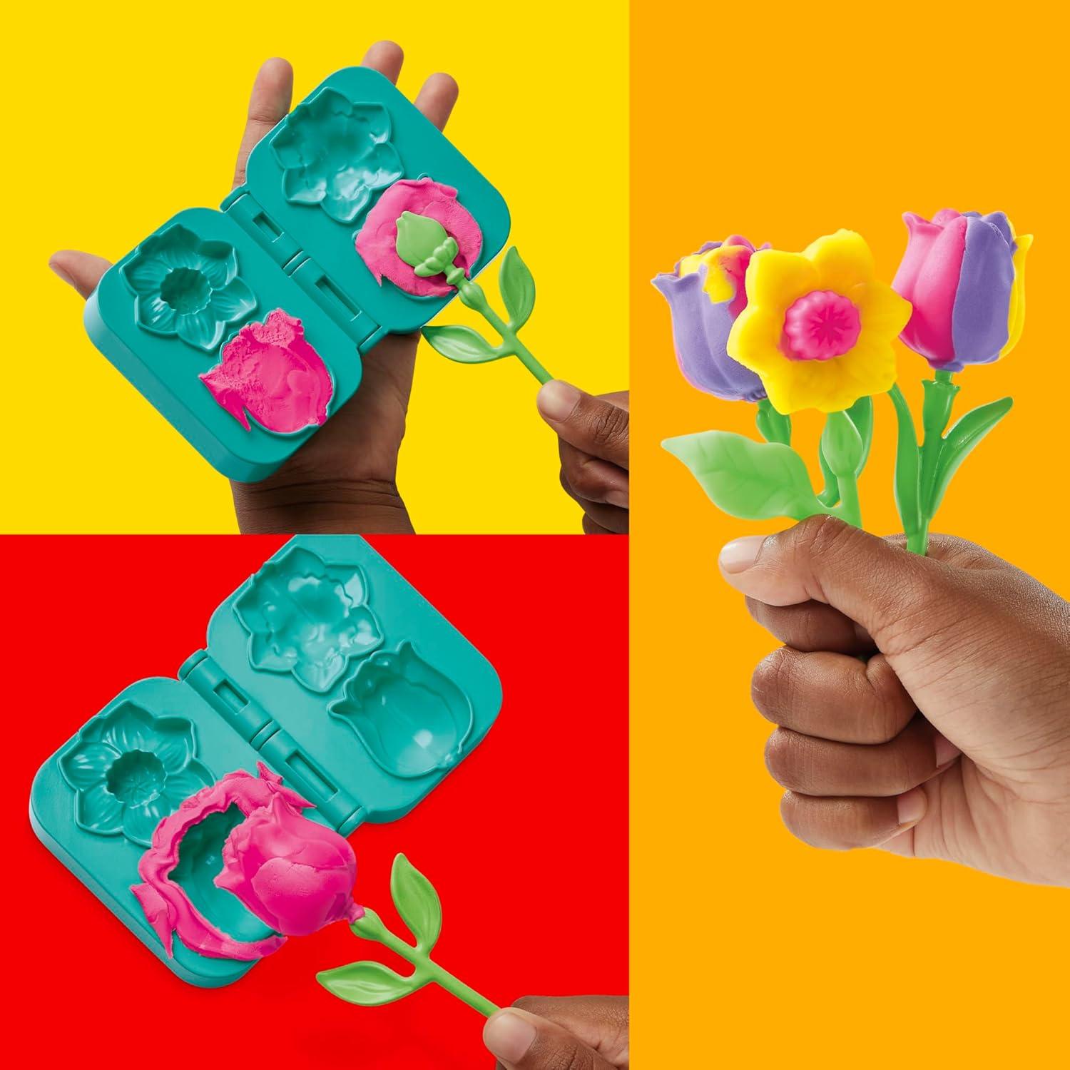 Play-Doh Kit Floral Tulipanes y Narcisos 230g para Niños 4+